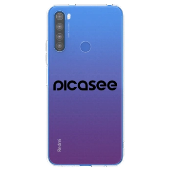 Picasee silikonový průhledný obal pro Xiaomi Redmi Note 8T - Picasee - new logo - black