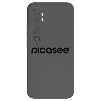 Picasee silikonový černý obal pro Xiaomi Mi Note 10 (Pro) - Picasee - new logo - black