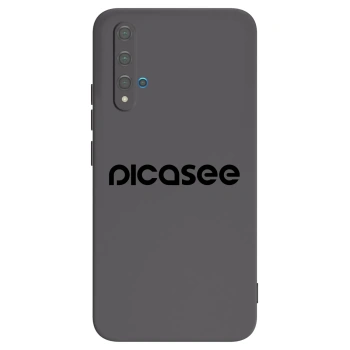 Picasee silikonový černý obal pro Huawei Nova 5T - Picasee - new logo - black