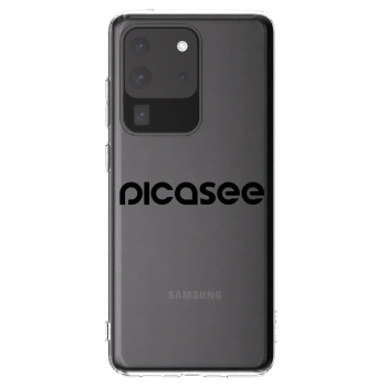 Picasee silikonový průhledný obal pro Samsung Galaxy S20 Ultra 5G G988F - Picasee - new logo - black
