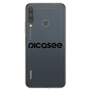 Picasee silikonový průhledný obal pro Huawei P40 Lite E - Picasee - new logo - black