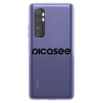 Picasee silikonový průhledný obal pro Xiaomi Mi Note 10 Lite - Picasee - new logo - black