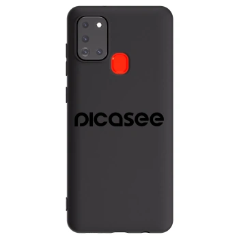 Picasee silikonový černý obal pro Samsung Galaxy A21s - Picasee - new logo - black
