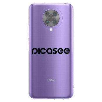 Picasee silikonový průhledný obal pro Xiaomi Poco F2 Pro - Picasee - new logo - black