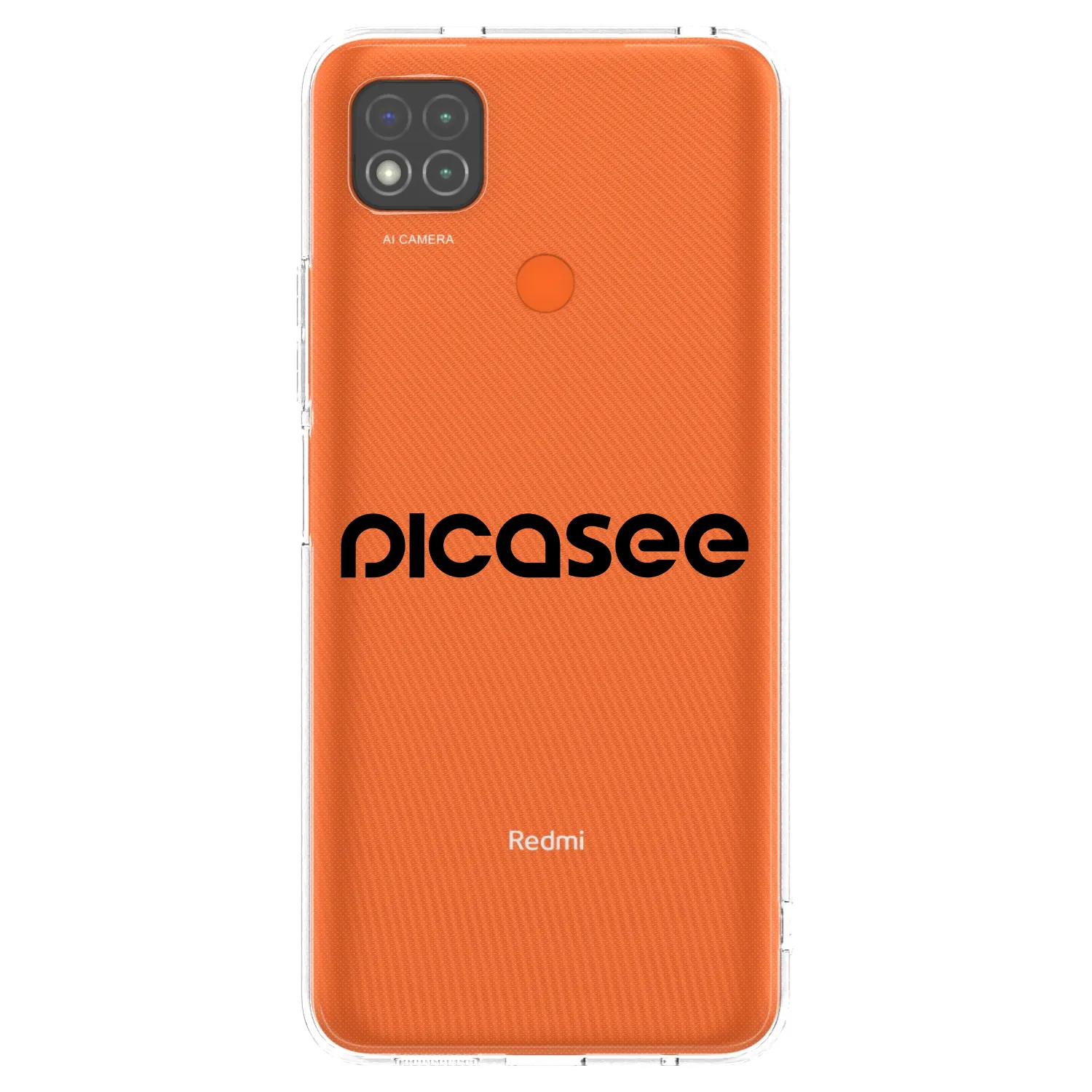 Picasee silikonový průhledný obal pro Xiaomi Redmi 9C - Picasee - new logo - black