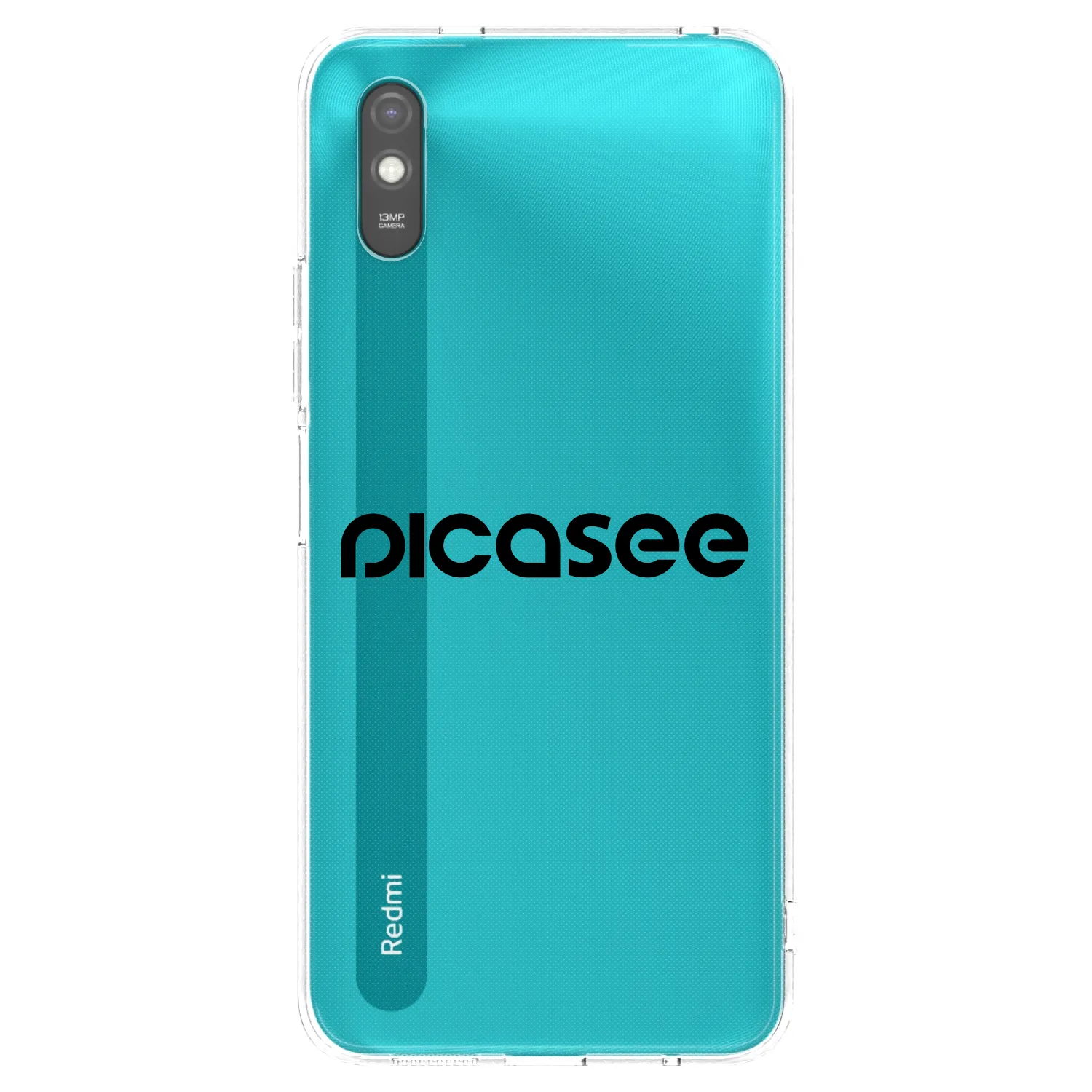Picasee silikonový černý obal pro Xiaomi Redmi 9A - Picasee - new logo - black
