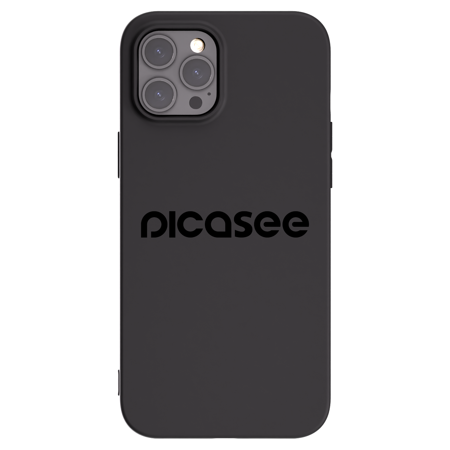 Picasee silikonový černý obal pro Apple iPhone 12 Pro Max - Picasee - new logo - black