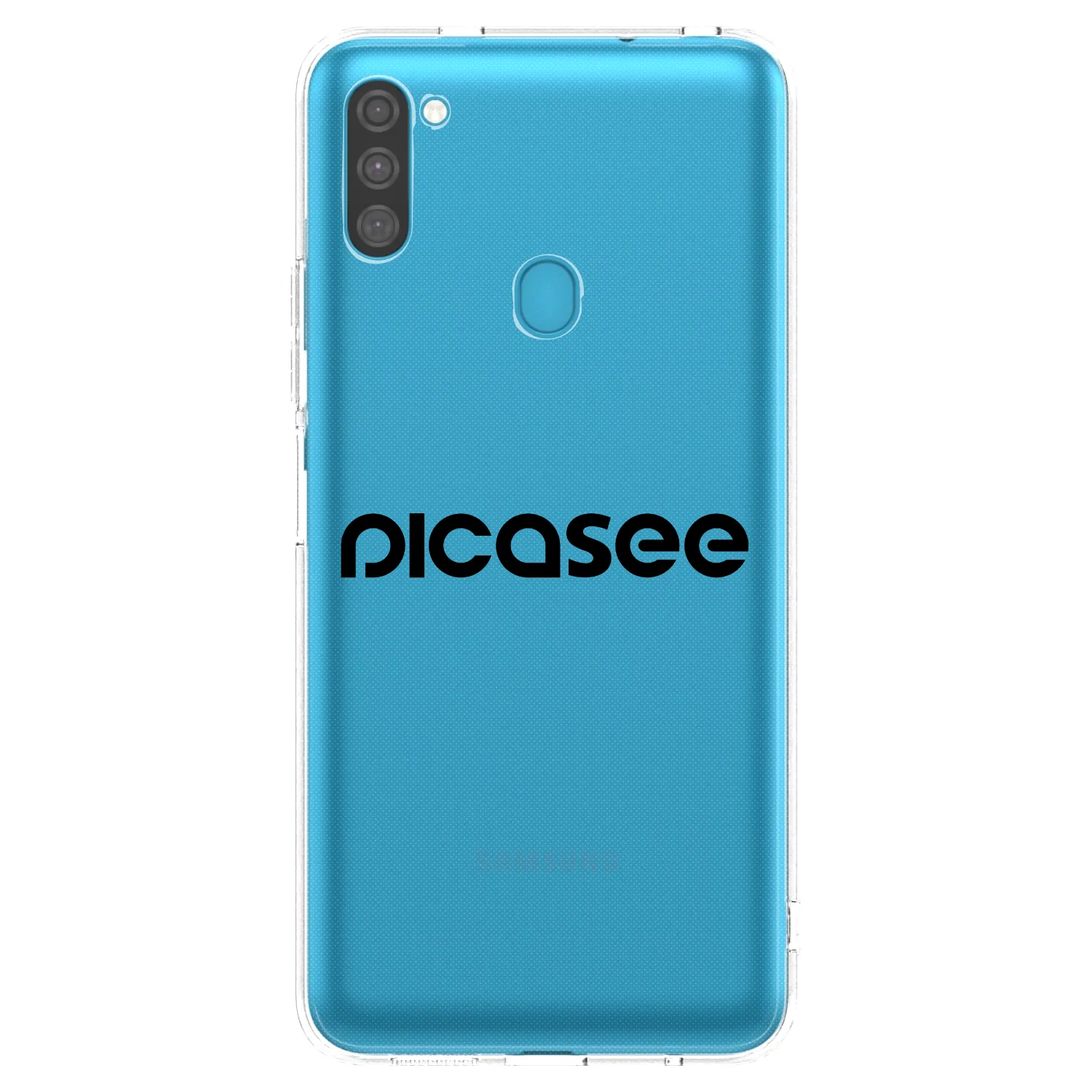 Picasee silikonový průhledný obal pro Samsung Galaxy M11 - Picasee - new logo - black