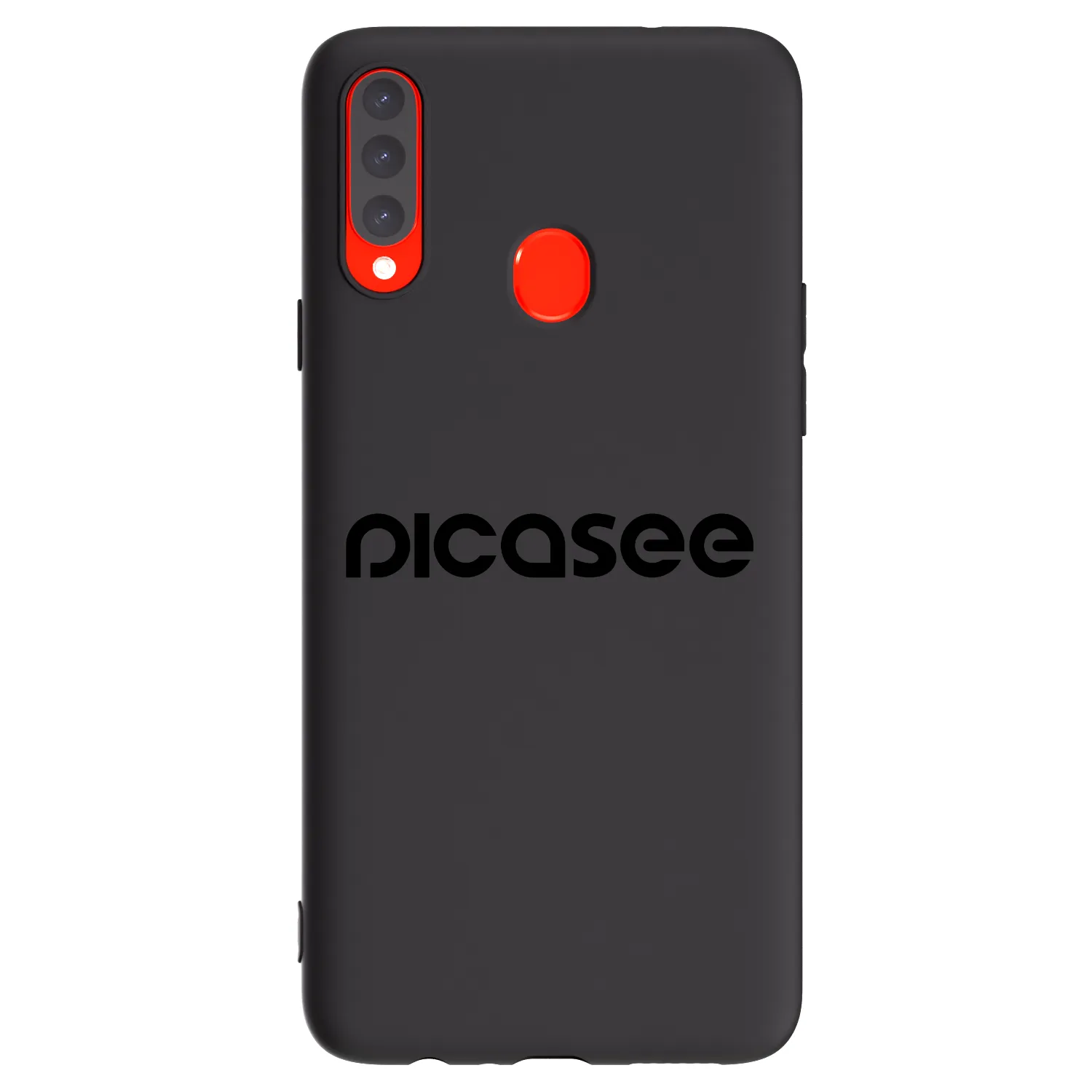 Picasee silikonový černý obal pro Samsung Galaxy A20s - Picasee - new logo - black
