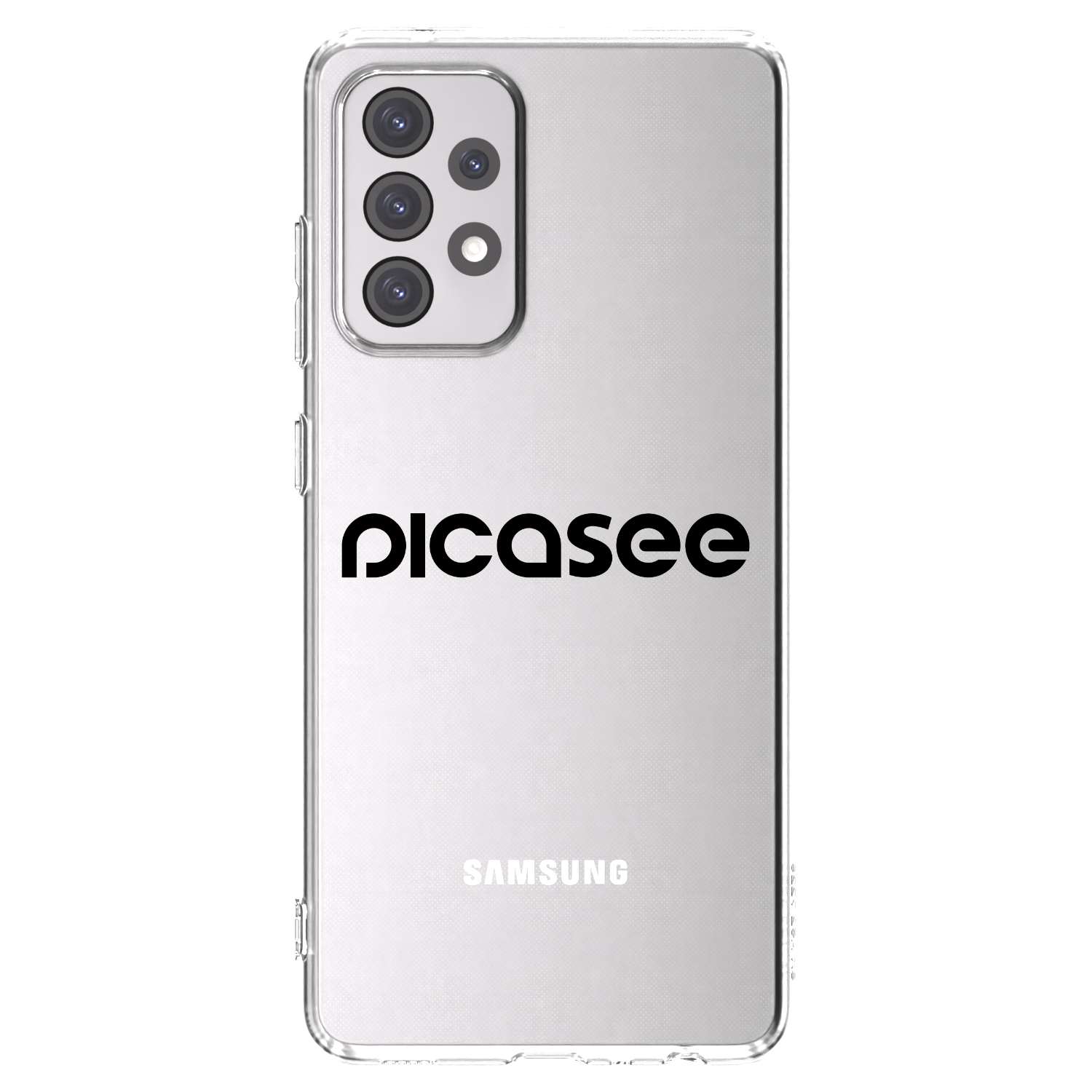 Picasee silikonový průhledný obal pro Samsung Galaxy A52 5G A525F - Picasee - new logo - black