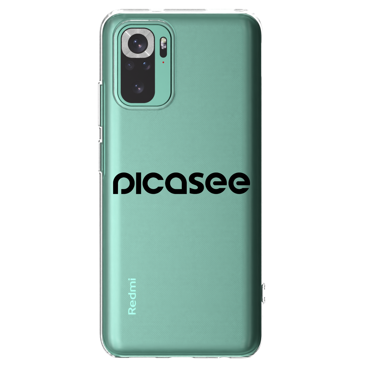 Picasee silikonový průhledný obal pro Xiaomi Redmi Note 10 Pro - Picasee - new logo - black