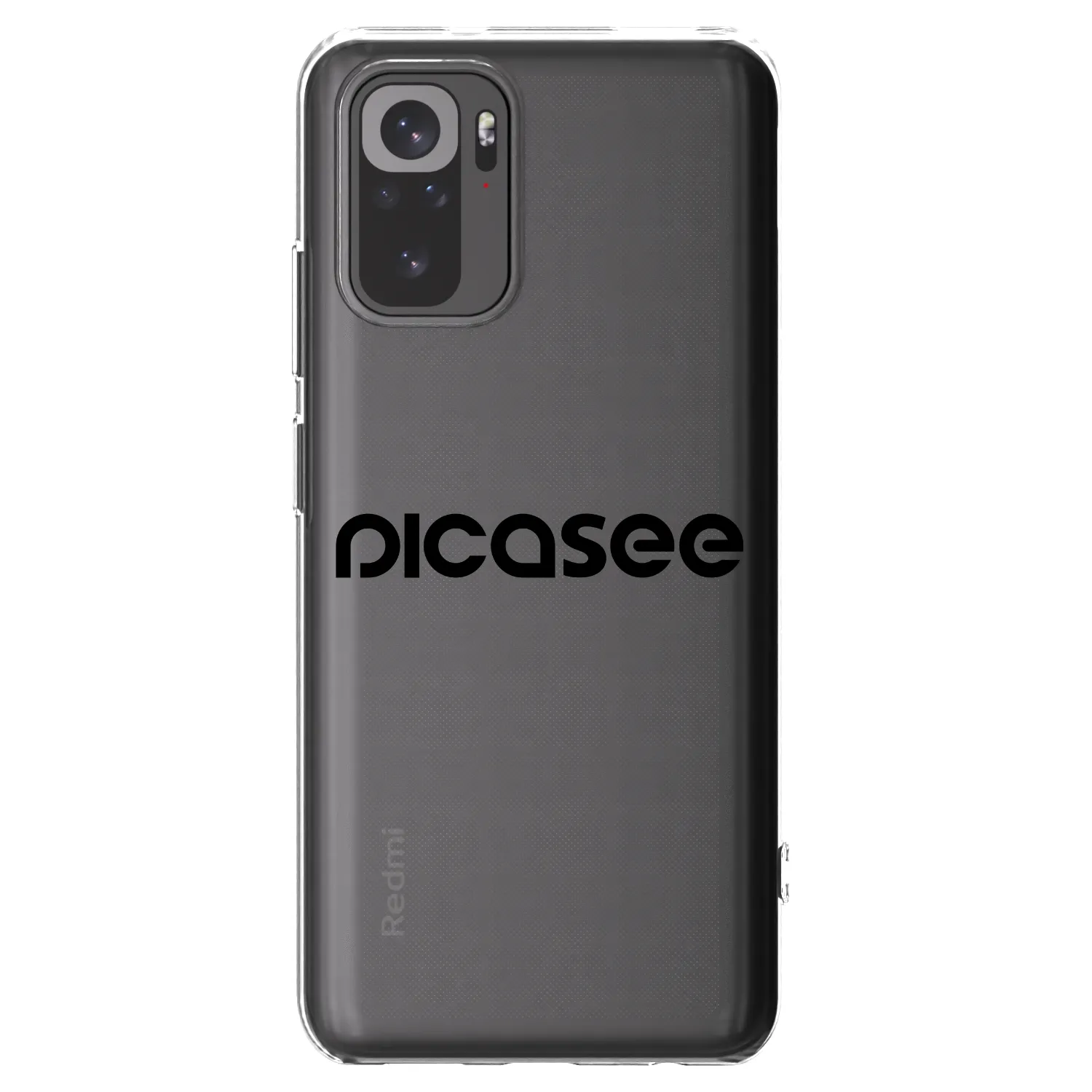 Picasee silikonový průhledný obal pro Xiaomi Redmi Note 10S - Picasee - new logo - black