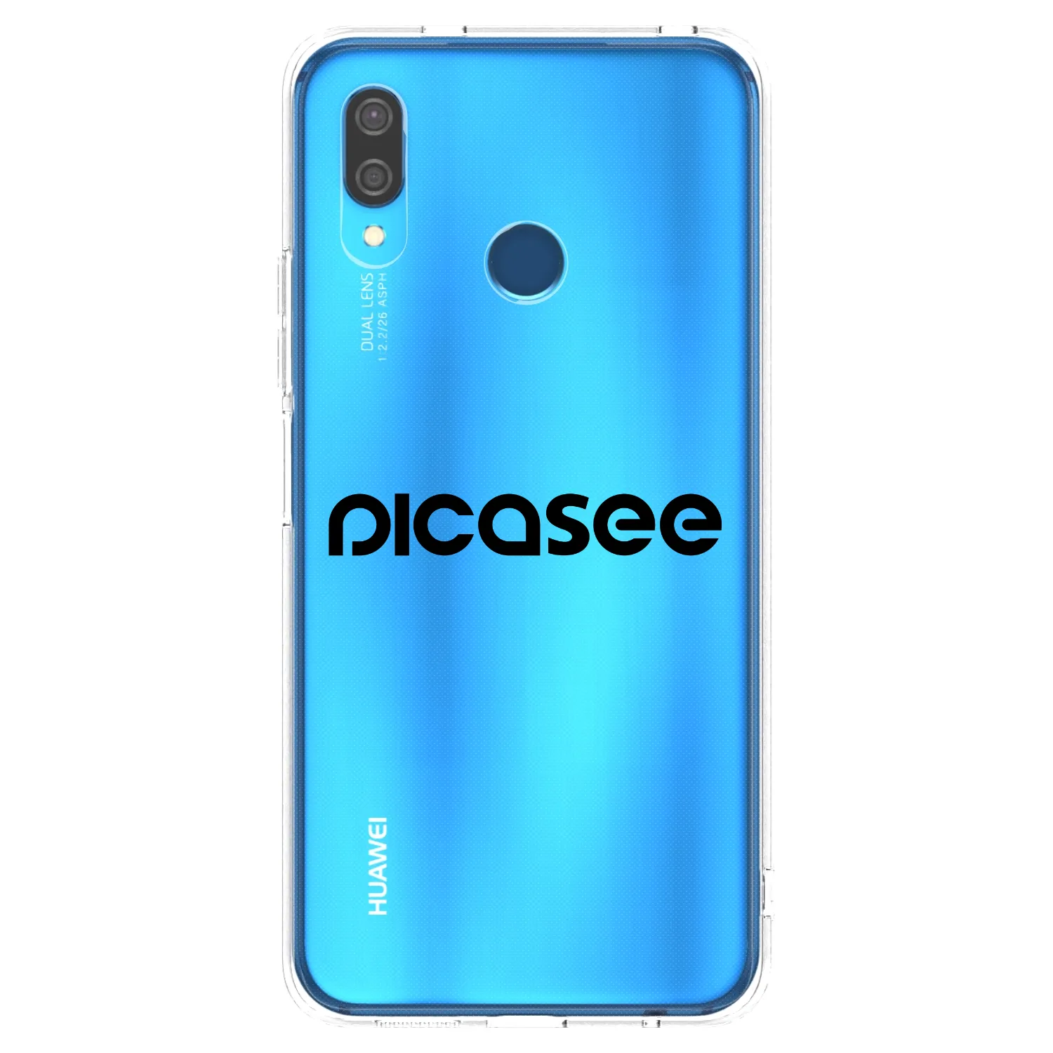 Picasee silikonový průhledný obal pro Huawei P20 Lite - Picasee - new logo - black