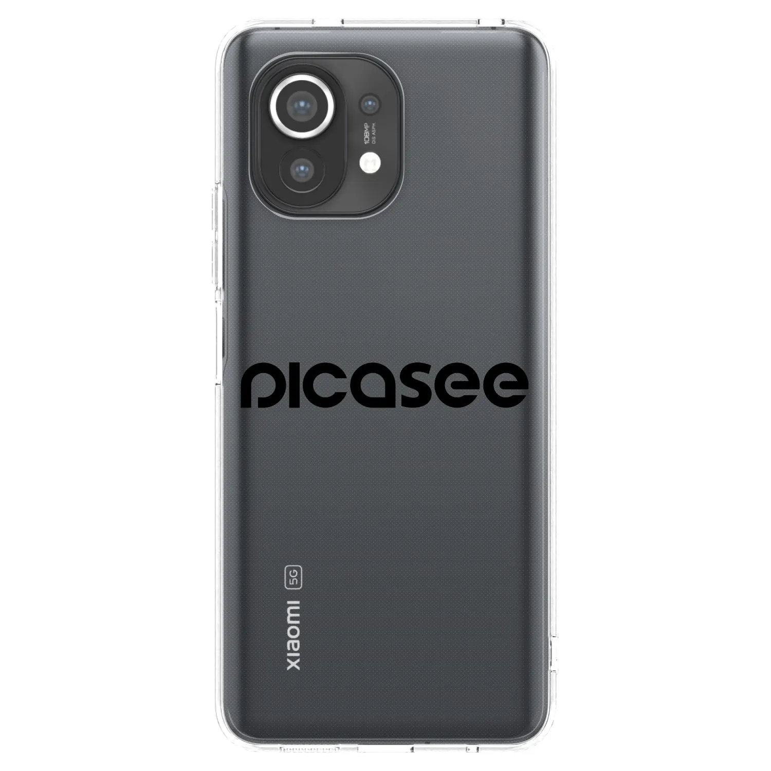 Picasee silikonový průhledný obal pro Xiaomi Mi 11 - Picasee - new logo - black
