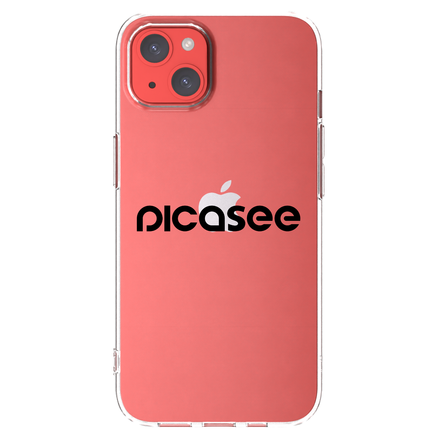 Picasee silikonový průhledný obal pro Apple iPhone 13 - Picasee - new logo - black