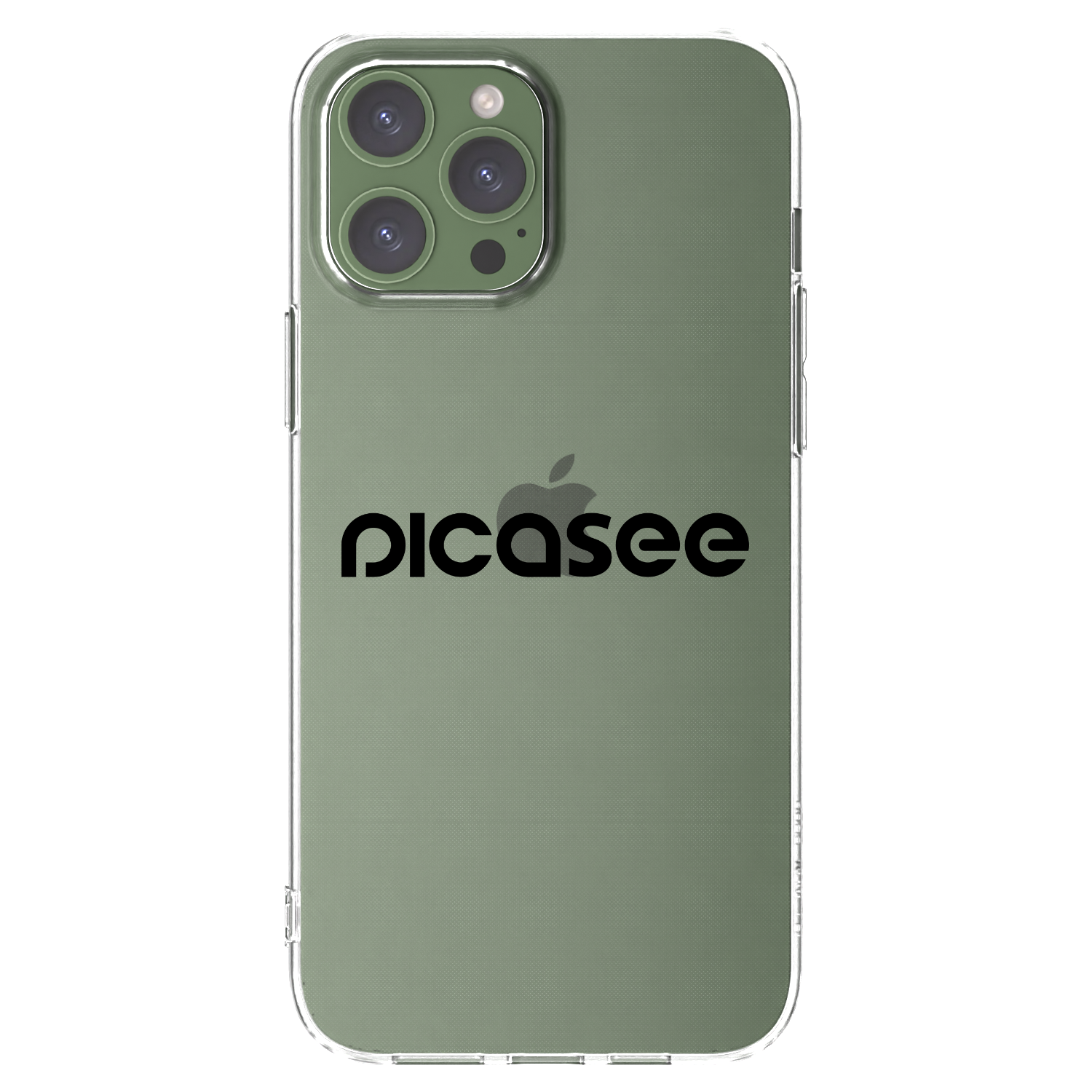 Picasee silikonový průhledný obal pro Apple iPhone 13 Pro Max - Picasee - new logo - black