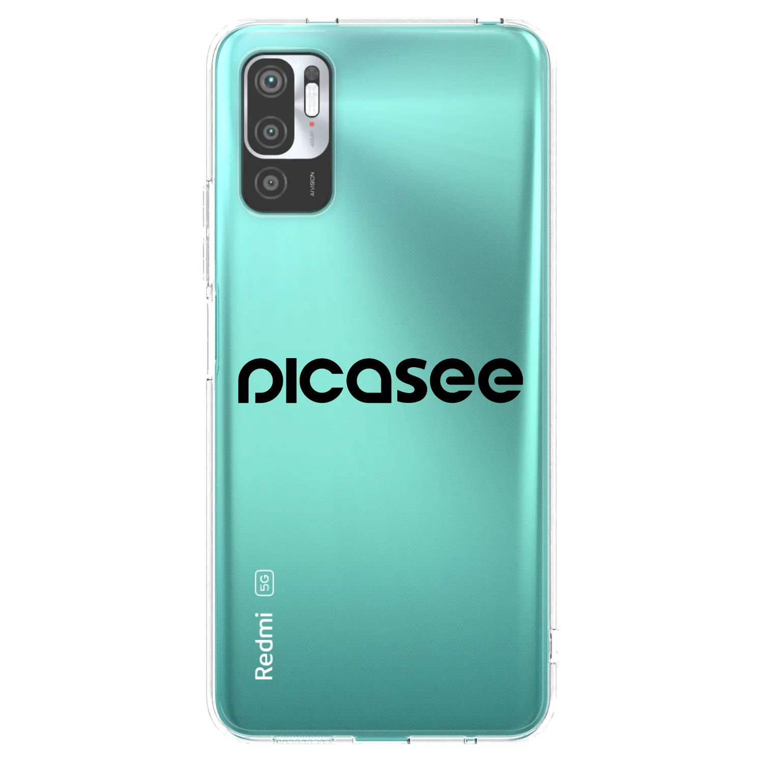 Picasee silikonový průhledný obal pro Xiaomi Redmi Note 10 5G - Picasee - new logo - black