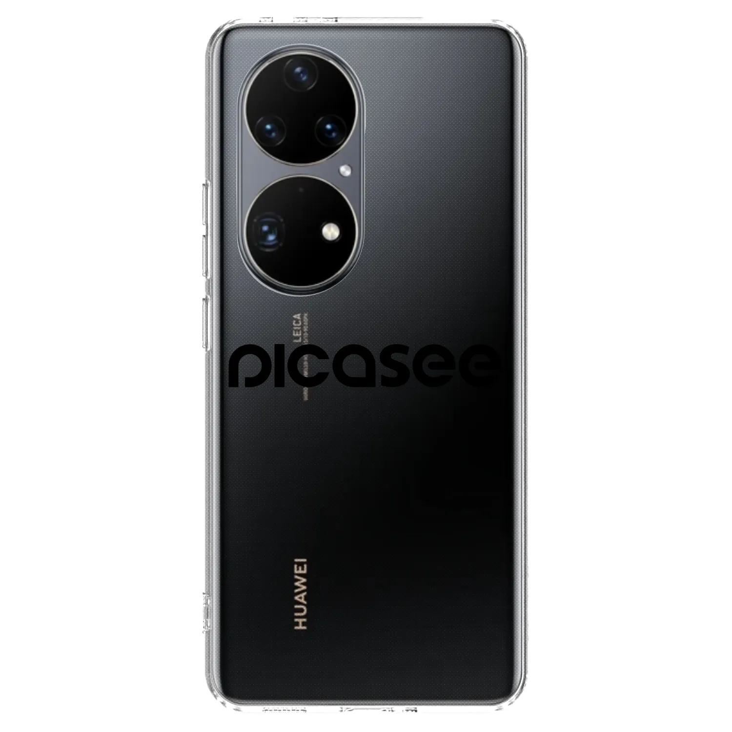 Picasee silikonový průhledný obal pro Huawei P50 - Picasee - new logo - black