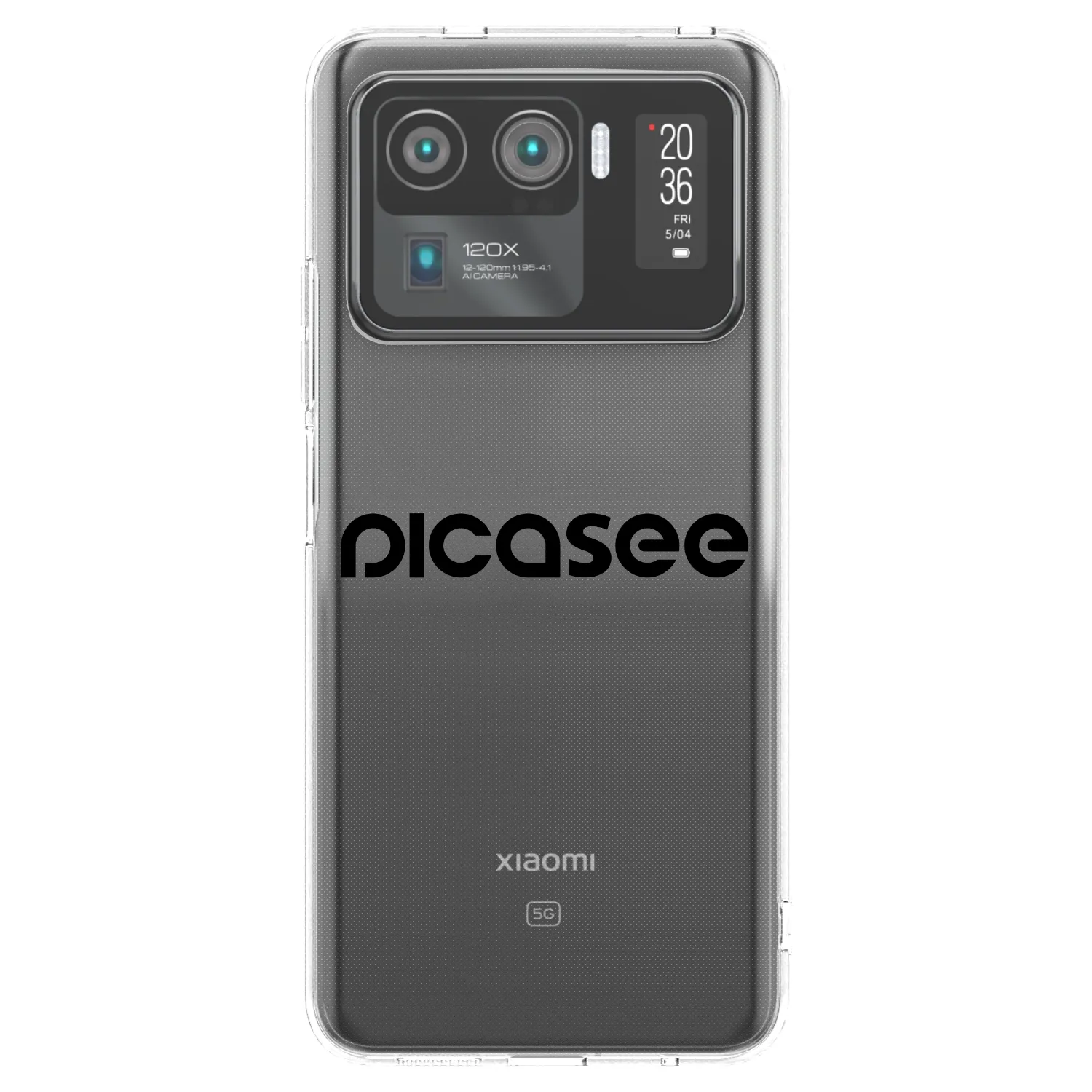 Picasee silikonový průhledný obal pro Xiaomi Mi 11 Ultra - Picasee - new logo - black