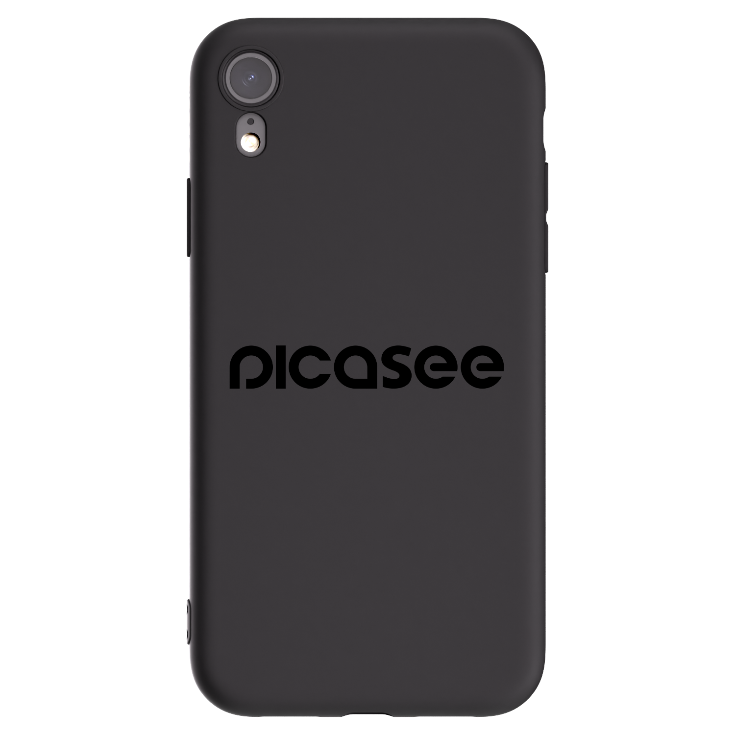 Picasee silikonový černý obal pro Apple iPhone XR - Picasee - new logo - black