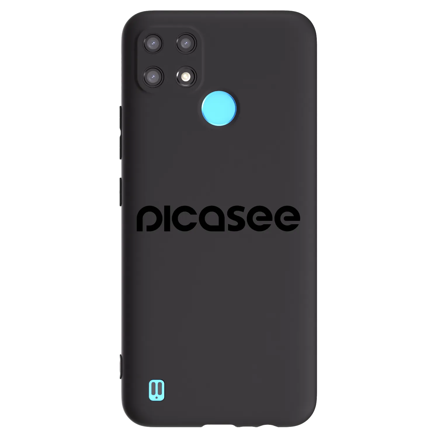 Picasee silikonový černý obal pro Realme C21 - Picasee - new logo - black