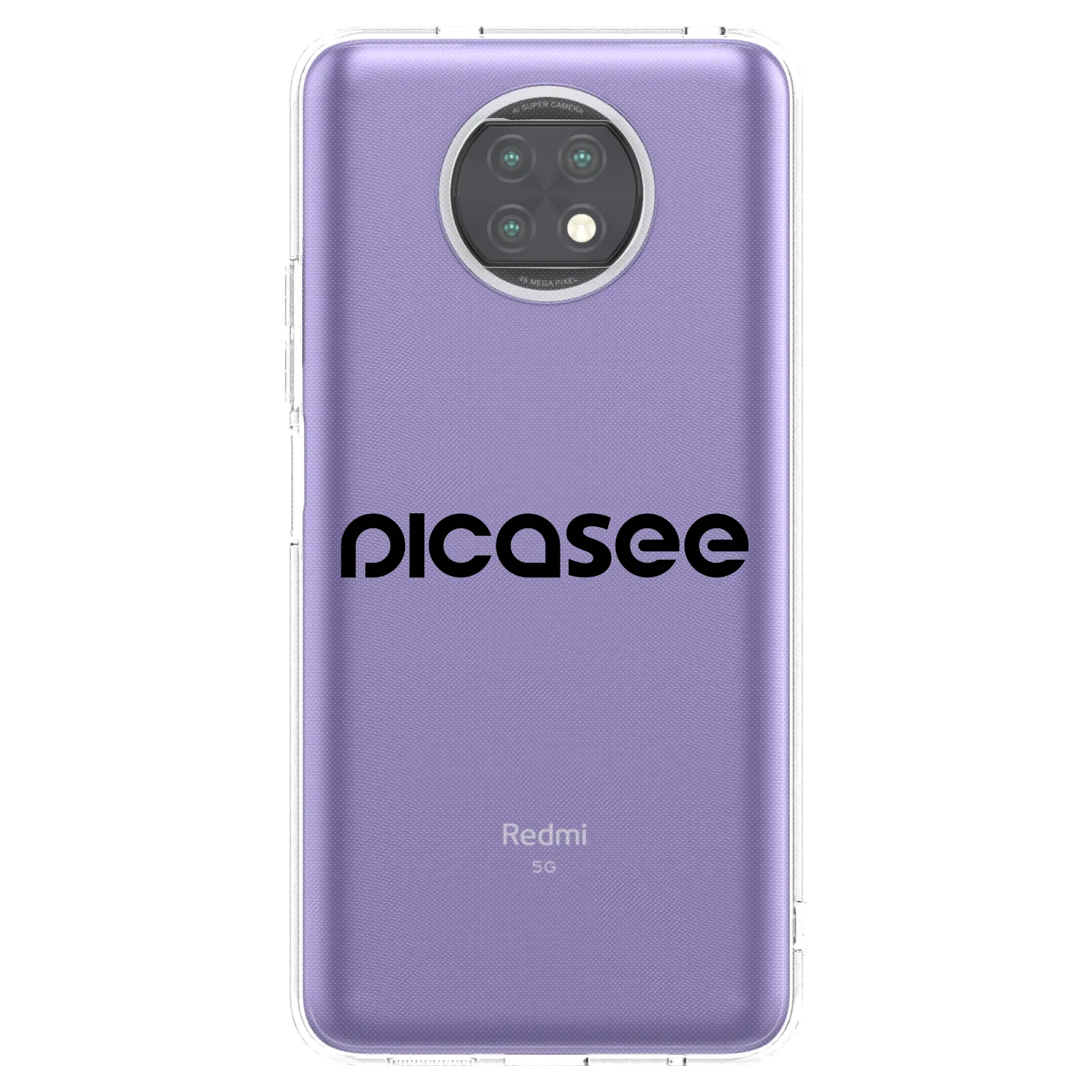 Picasee silikonový průhledný obal pro Xiaomi Redmi Note 9T - Picasee - new logo - black