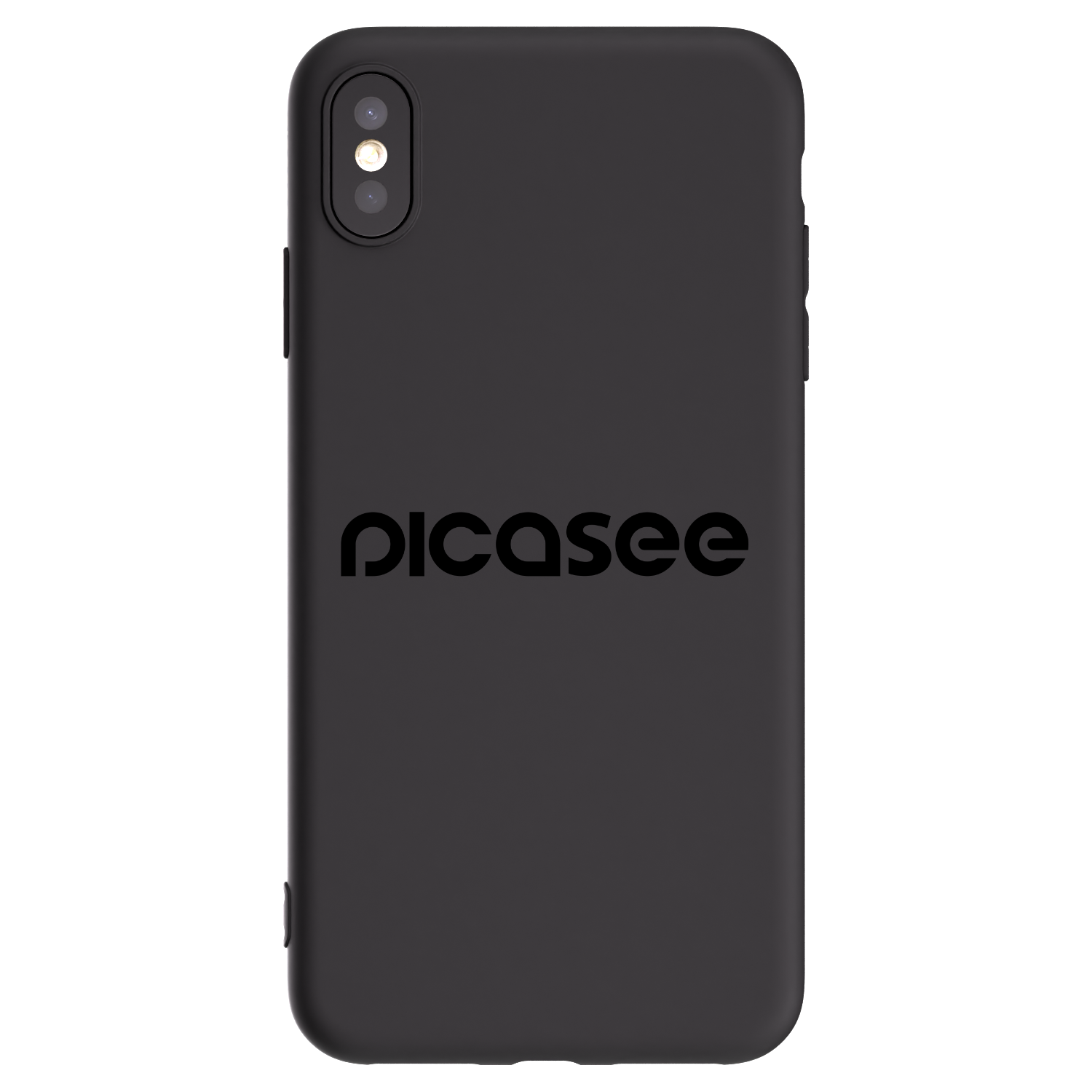Picasee silikonový černý obal pro Apple iPhone XS Max - Picasee - new logo - black