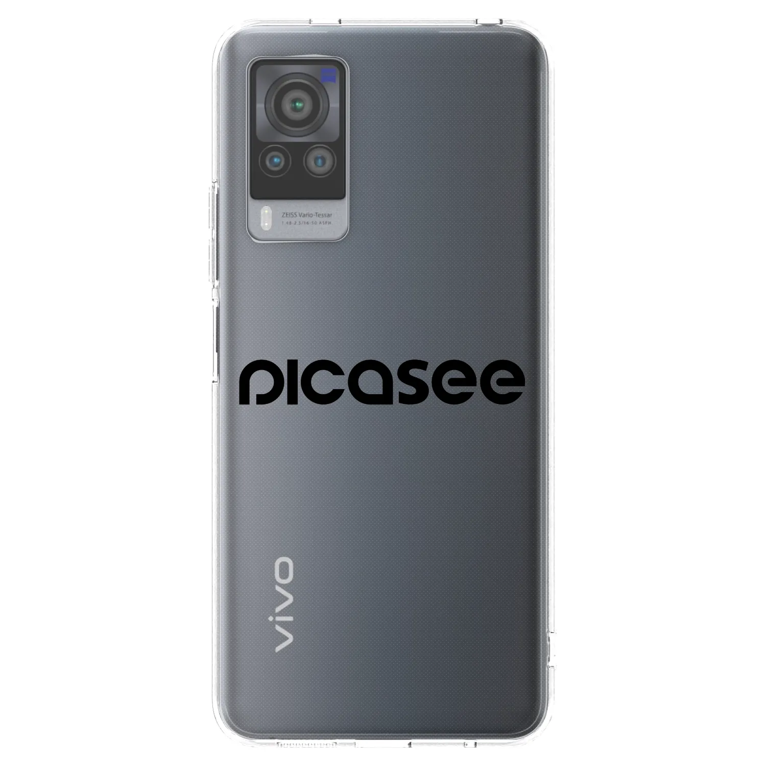 Picasee silikonový průhledný obal pro Vivo X60 Pro 5G - Picasee - new logo - black