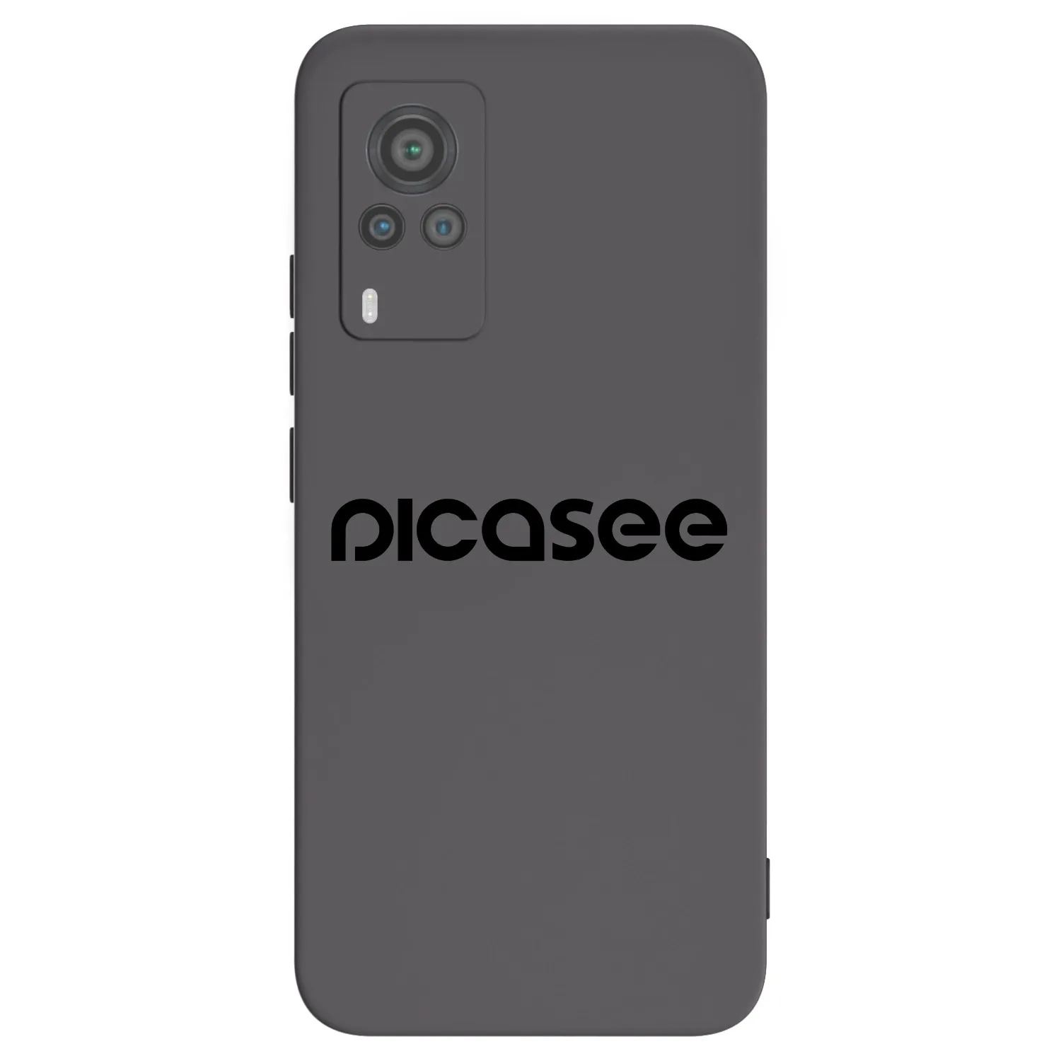 Picasee silikonový černý obal pro Vivo X60 Pro 5G - Picasee - new logo - black