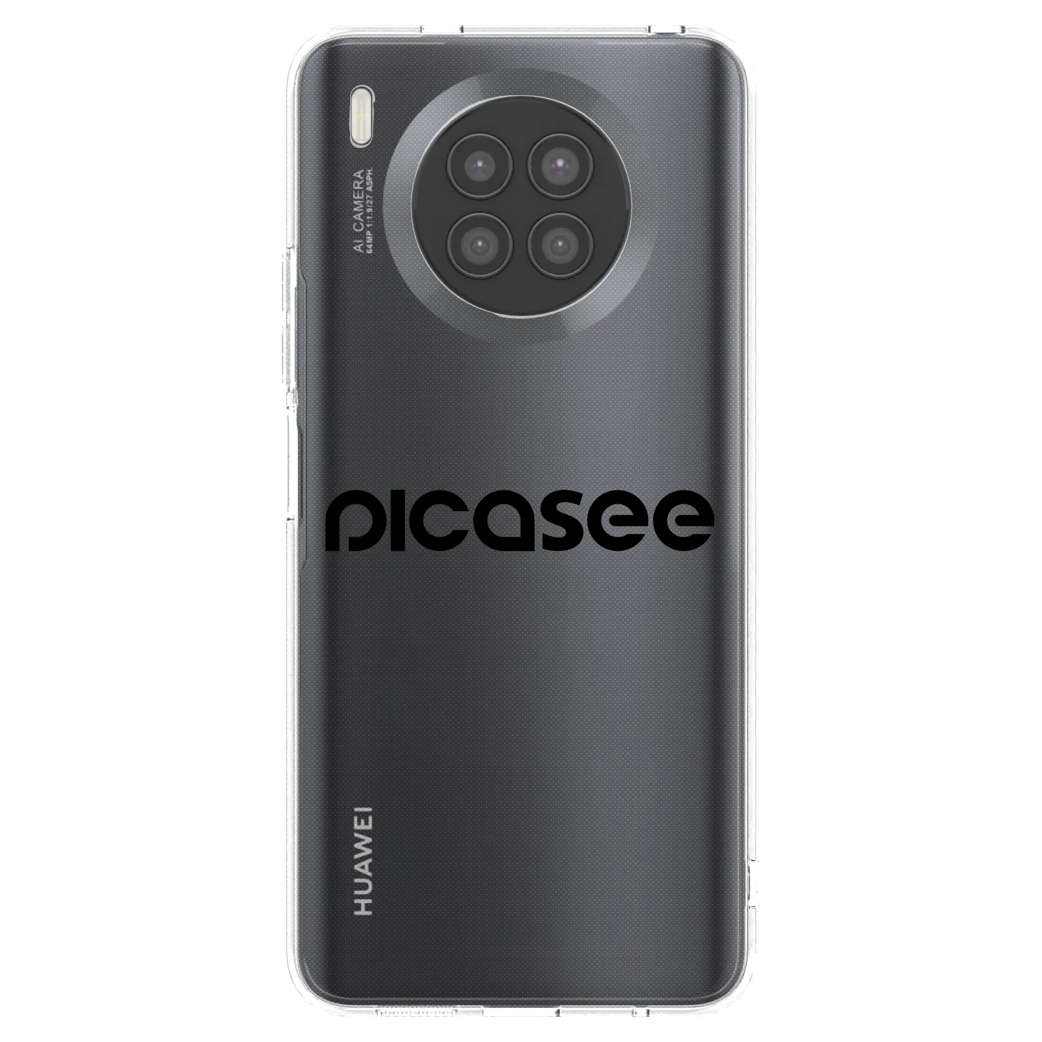 Picasee silikonový průhledný obal pro Huawei Nova 8i - Picasee - new logo - black