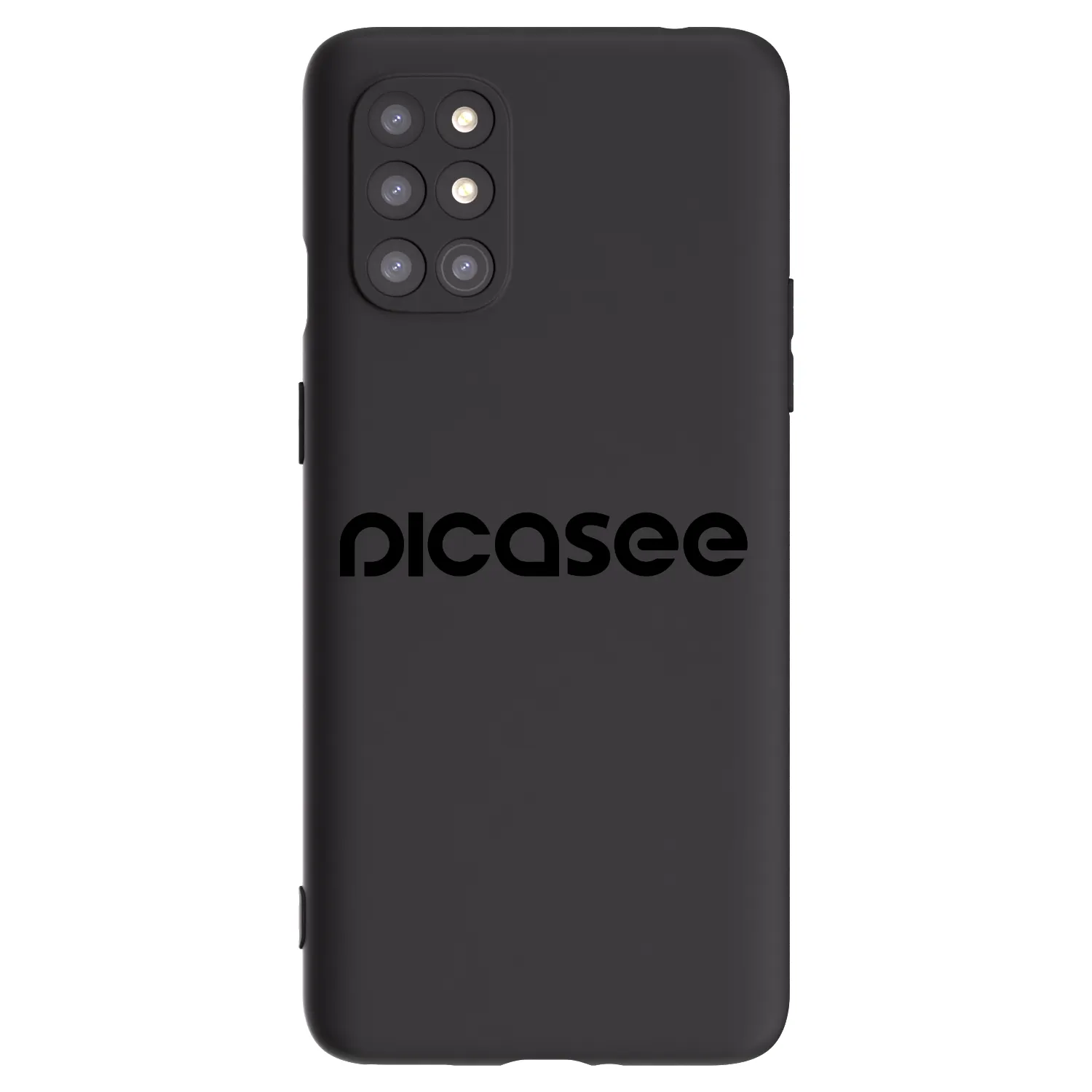 Picasee silikonový černý obal pro OnePlus 8T - Picasee - new logo - black