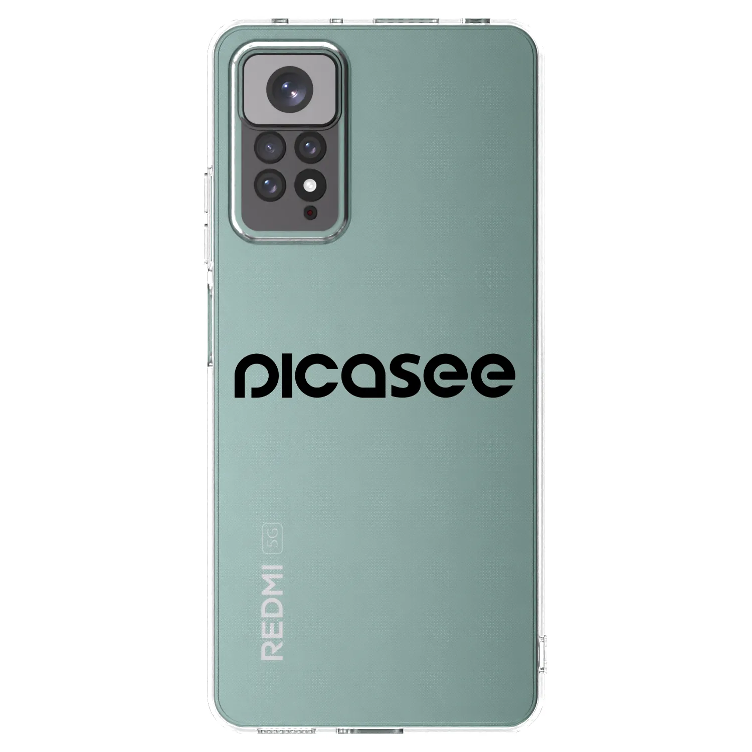 Picasee silikonový průhledný obal pro Xiaomi Redmi Note 11S 4G - Picasee - new logo - black