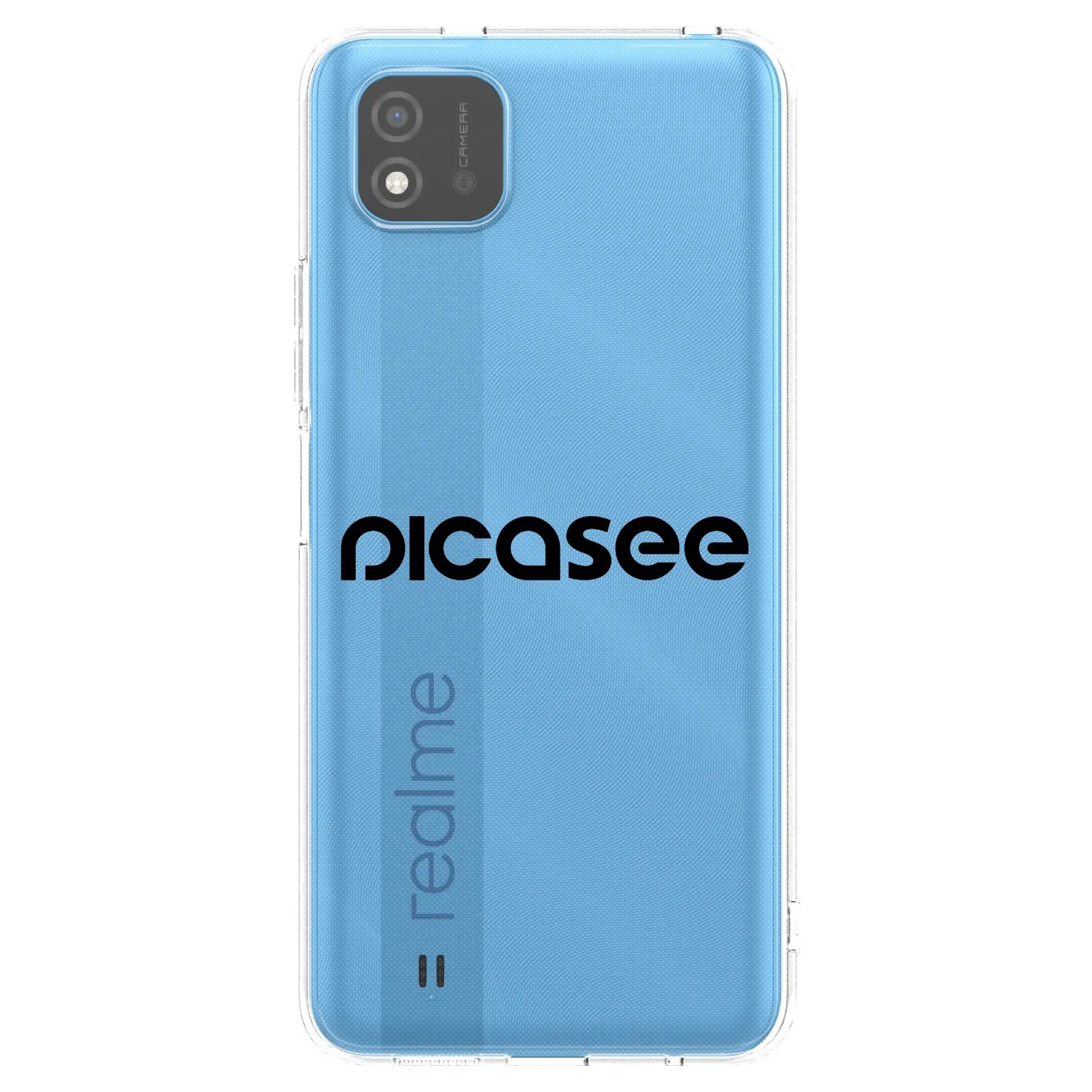 Picasee silikonový průhledný obal pro Realme C11 (2021) - Picasee - new logo - black