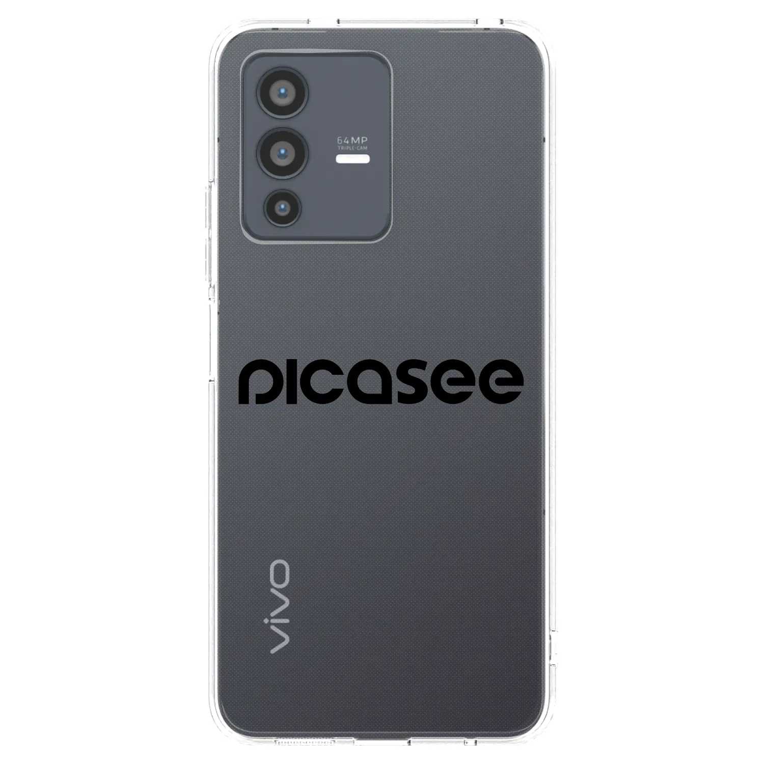 Picasee silikonový průhledný obal pro Vivo V23 5G - Picasee - new logo - black