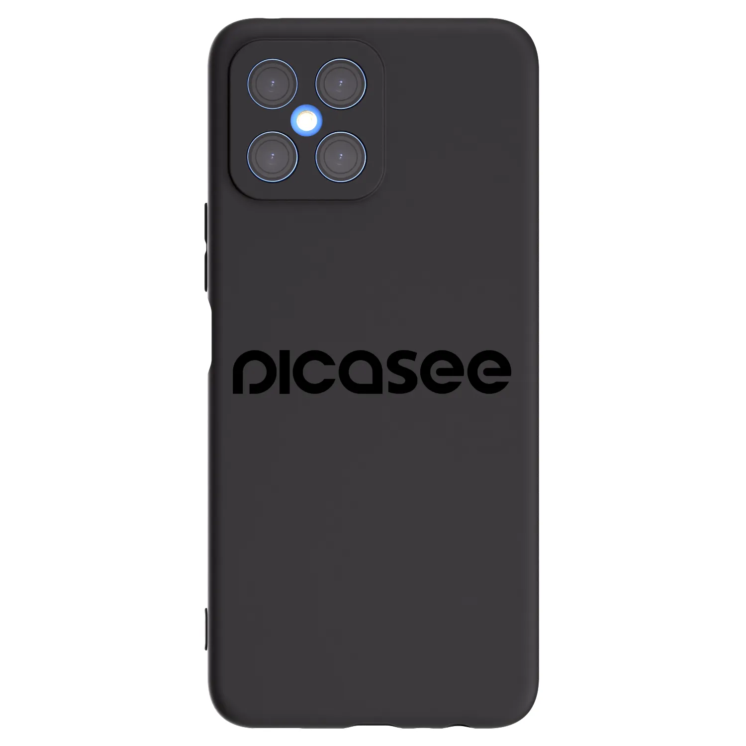 Picasee silikonový černý obal pro Honor X8 4G - Picasee - new logo - black