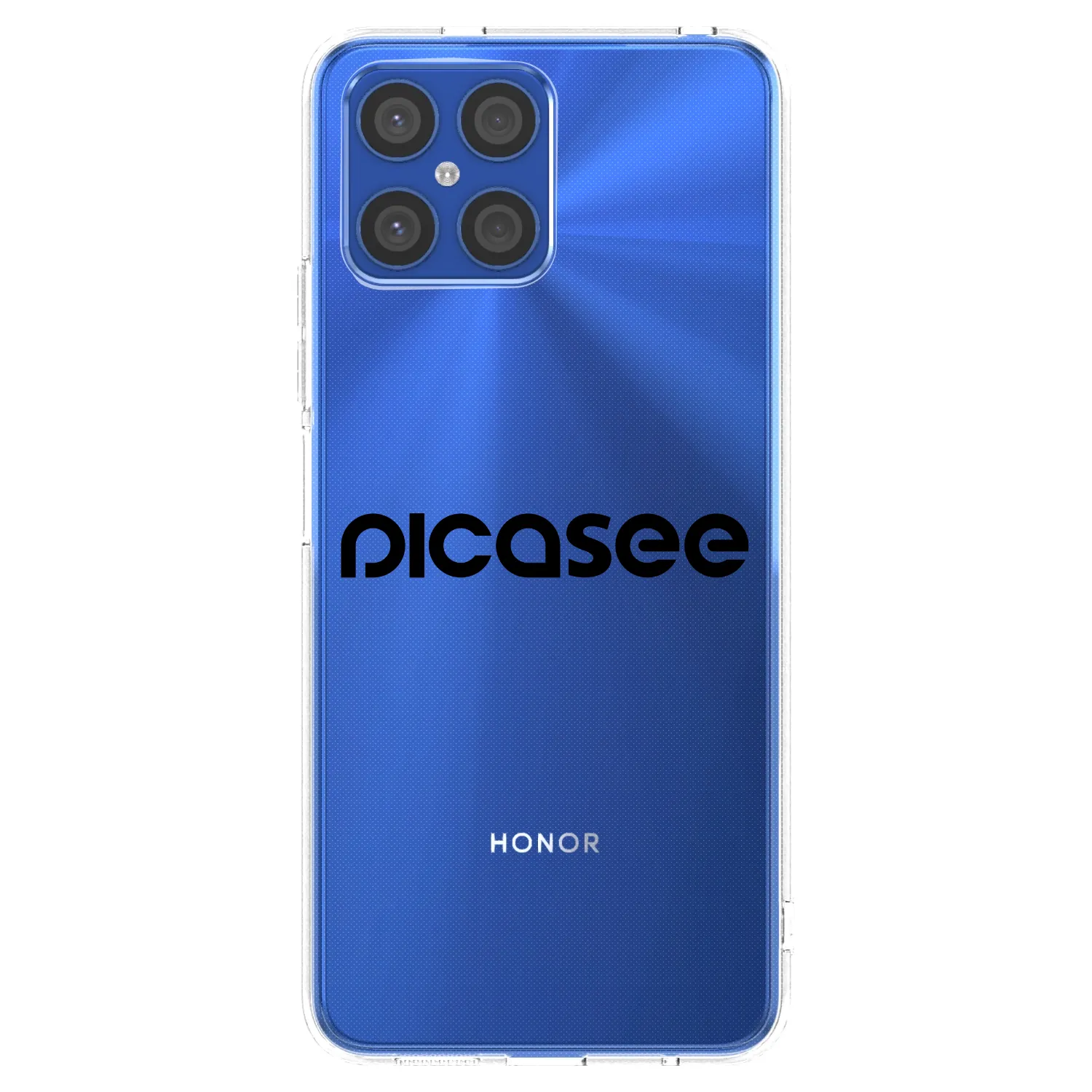 Picasee silikonový průhledný obal pro Honor X8 4G - Picasee - new logo - black