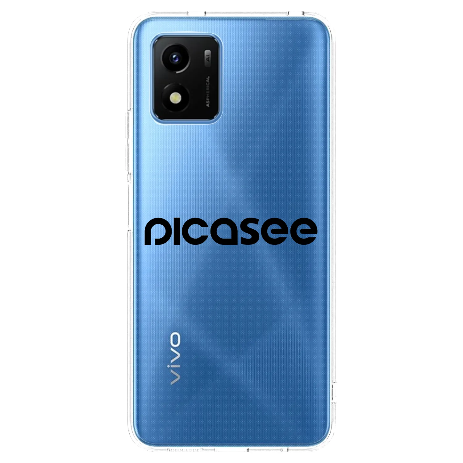 Picasee silikonový průhledný obal pro Vivo Y01 - Picasee - new logo - black