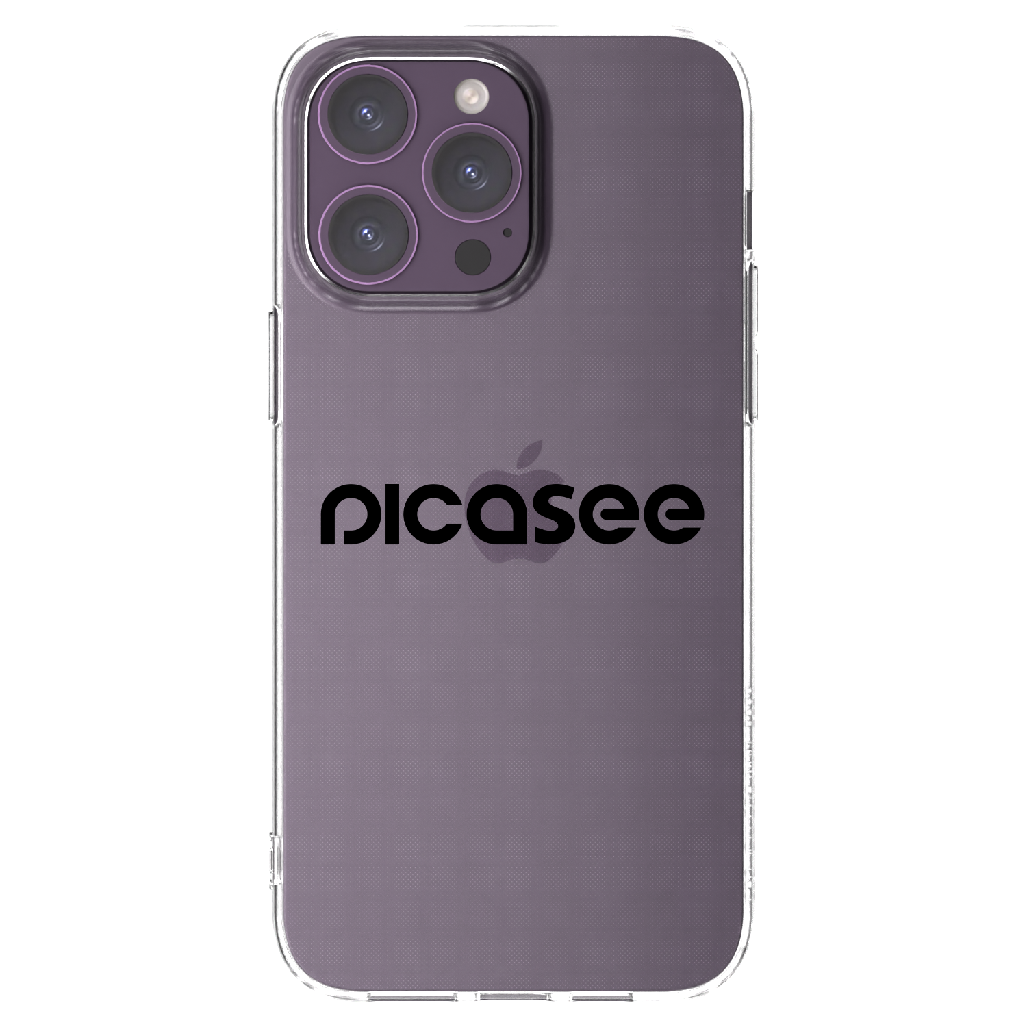 Picasee silikonový průhledný obal pro Apple iPhone 14 Pro Max - Picasee - new logo - black