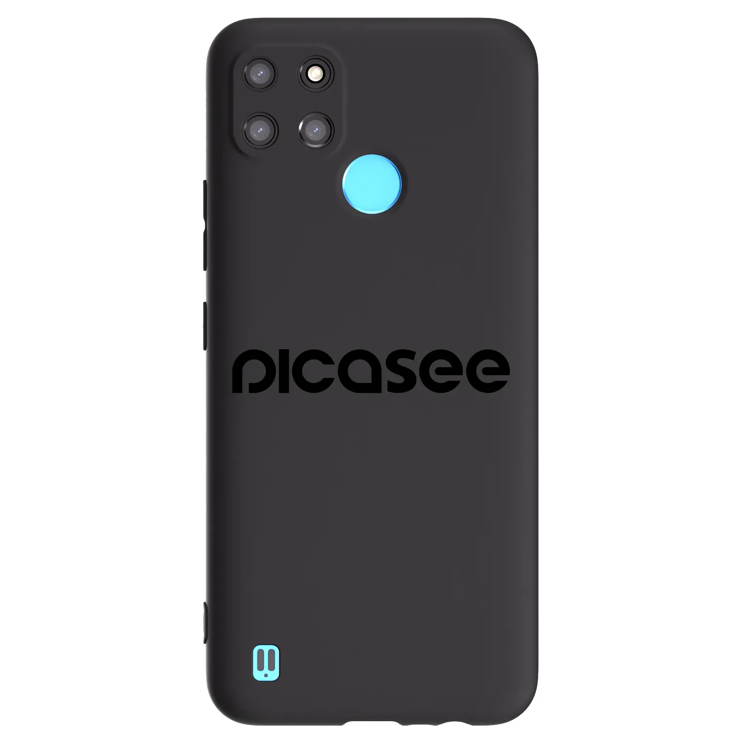 Picasee silikonový černý obal pro Realme C21Y - Picasee - new logo - black