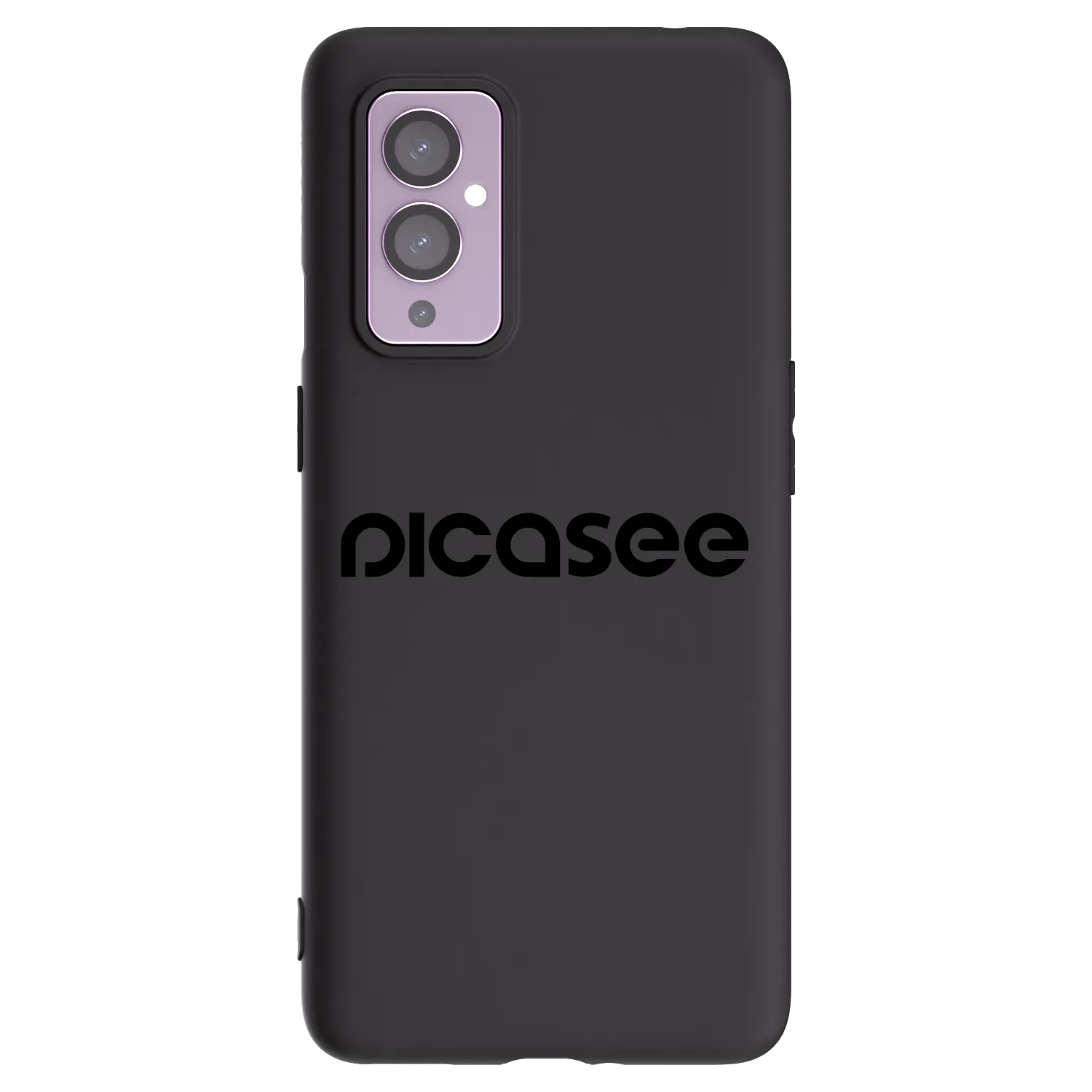 Picasee silikonový černý obal pro OnePlus 9 - Picasee - new logo - black