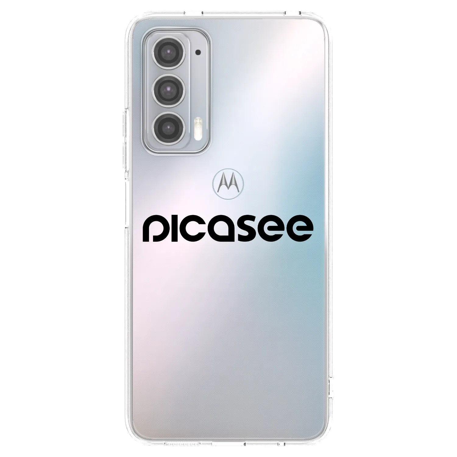 Picasee silikonový průhledný obal pro Motorola Edge 20 - Picasee - new logo - black