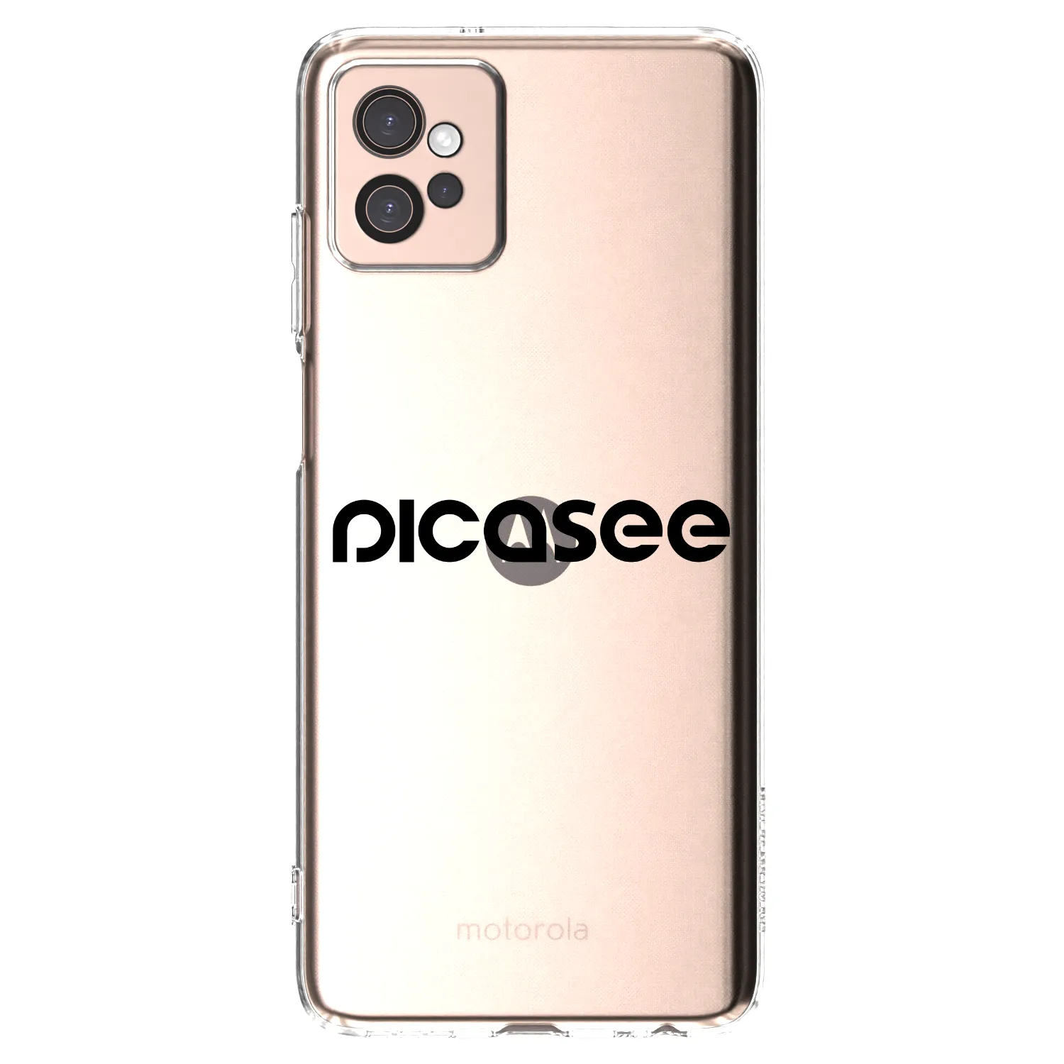 Picasee silikonový průhledný obal pro Motorola Moto G32 - Picasee - new logo - black