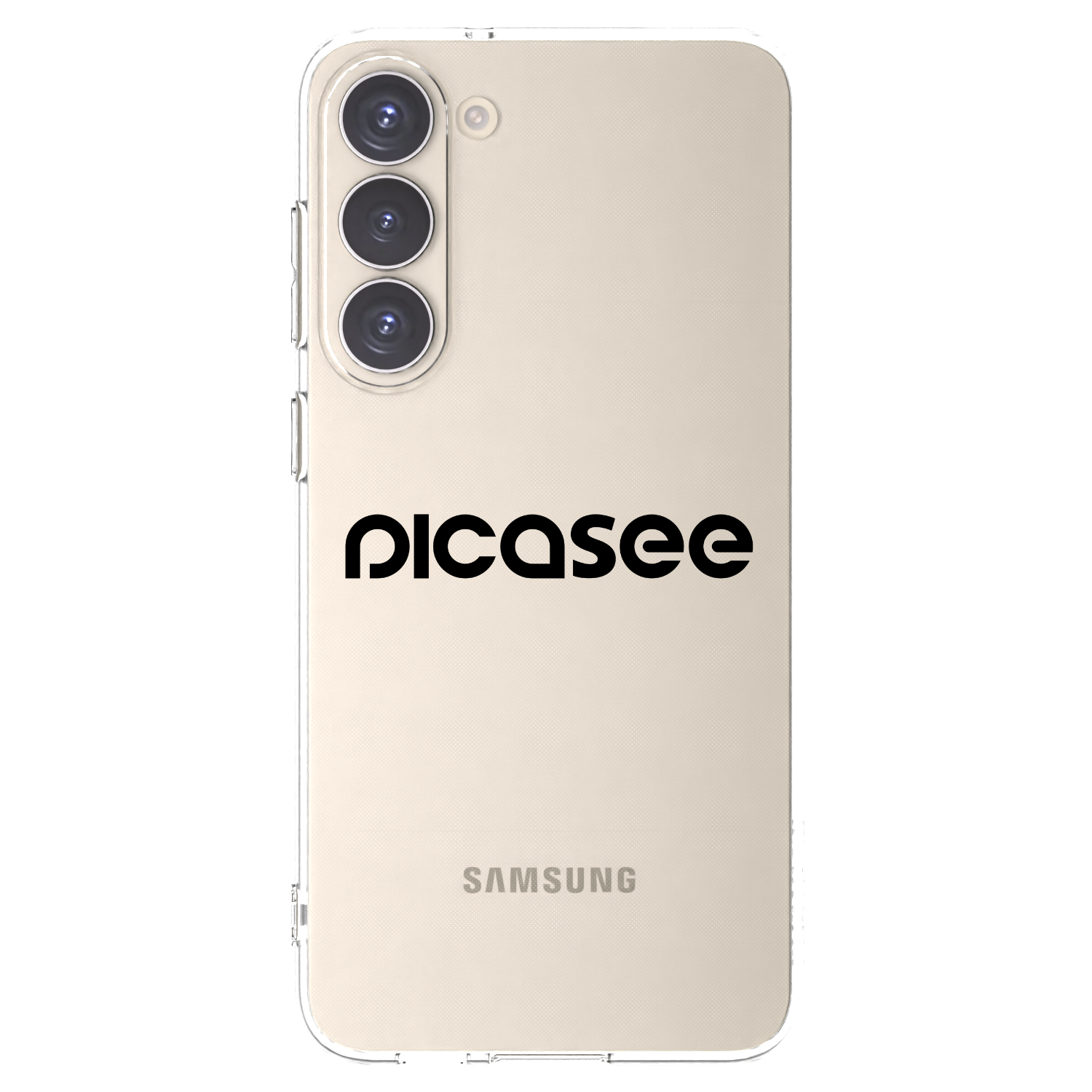 Picasee silikonový průhledný obal pro Samsung Galaxy S23+ 5G - Picasee - new logo - black