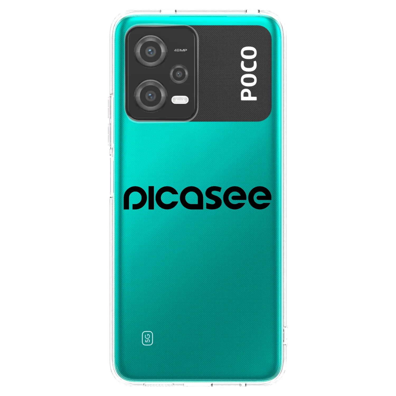 Picasee silikonový průhledný obal pro Xiaomi Poco X5 - Picasee - new logo - black