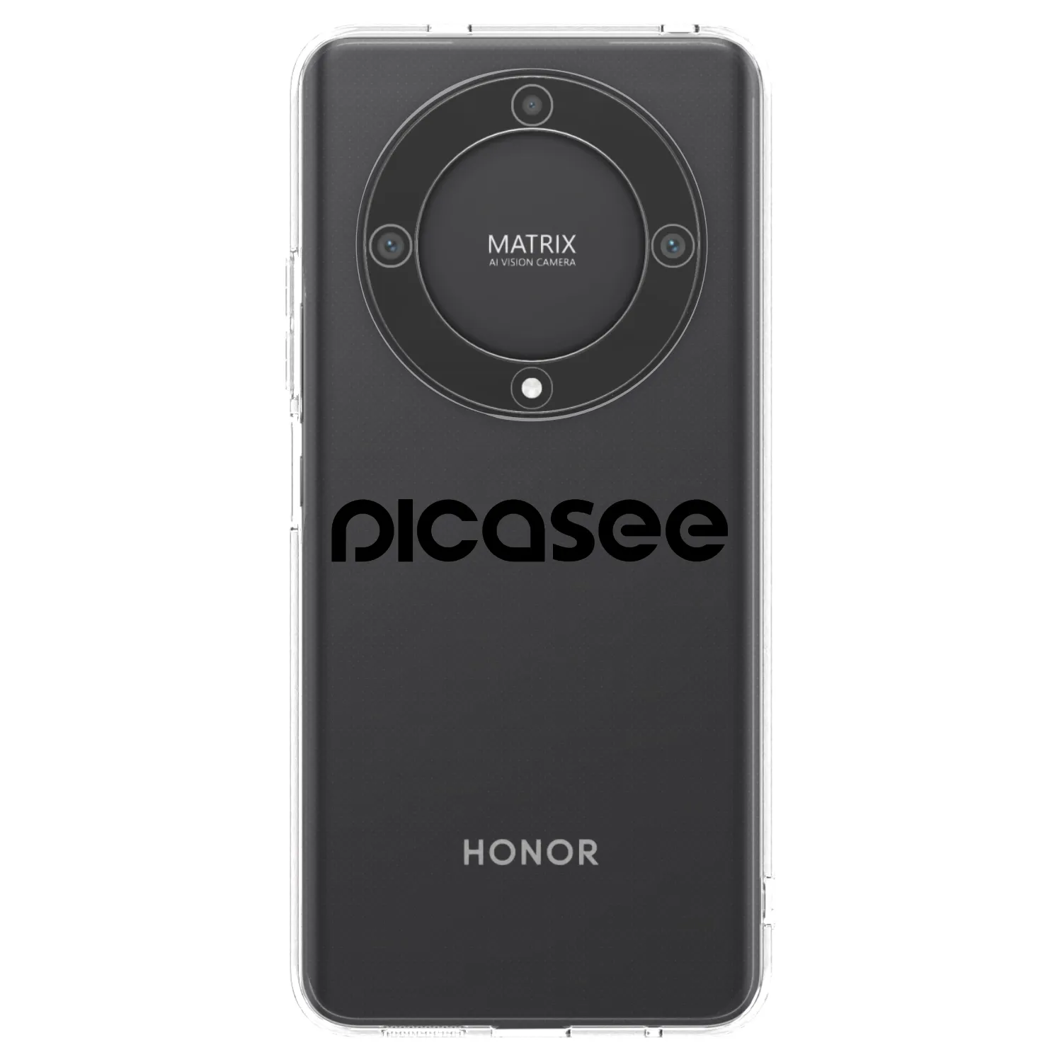 Picasee silikonový průhledný obal pro Honor Magic5 Lite 5G - Picasee - new logo - black