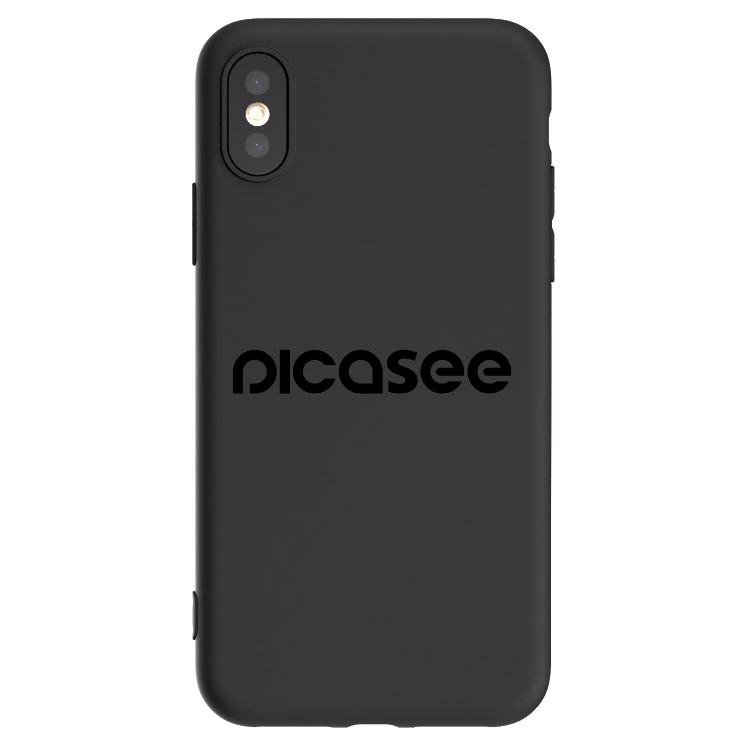 Picasee silikonový černý obal pro Apple iPhone X/XS - Picasee - new logo - black