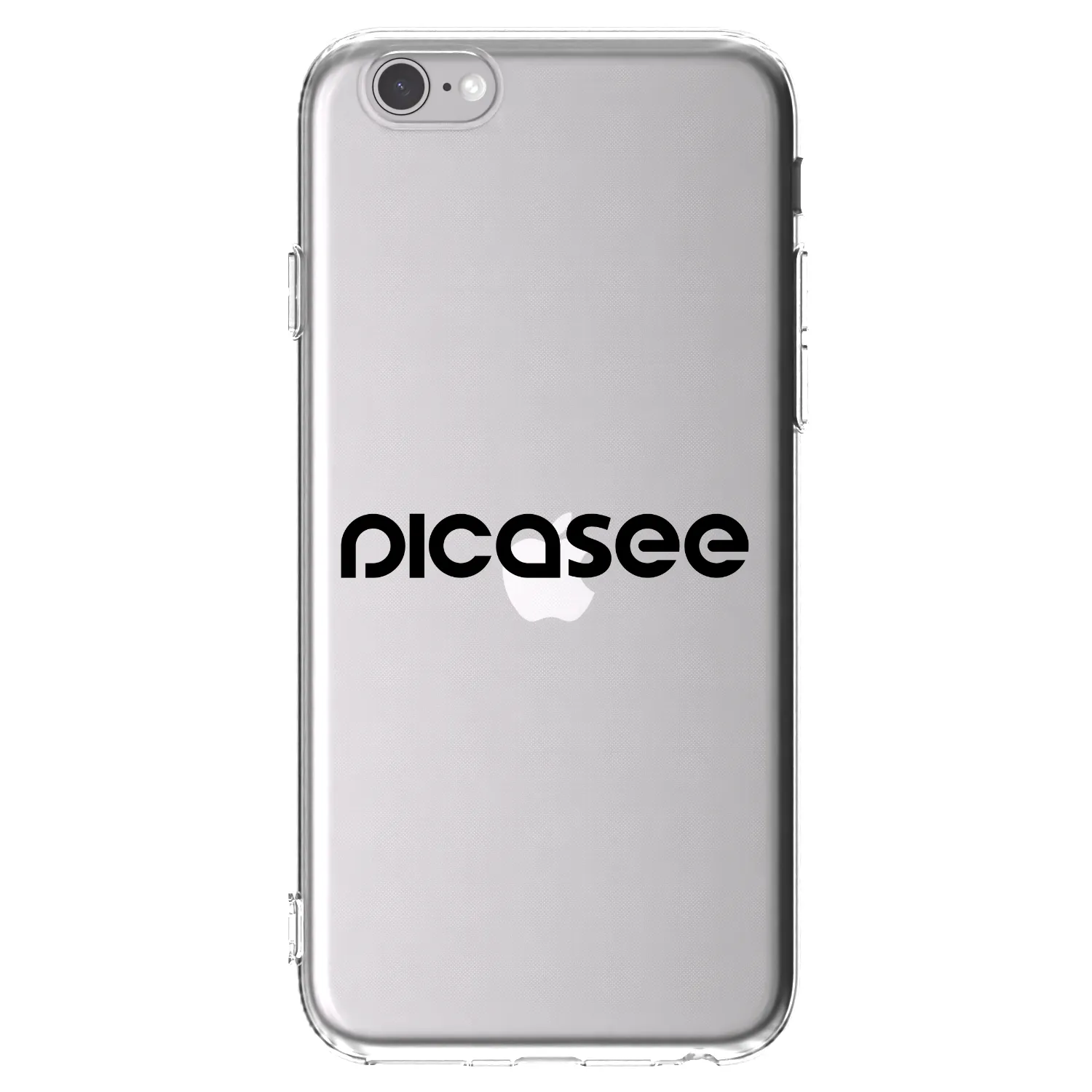 Picasee silikonový průhledný obal pro Apple iPhone 6/6S - Picasee - new logo - black