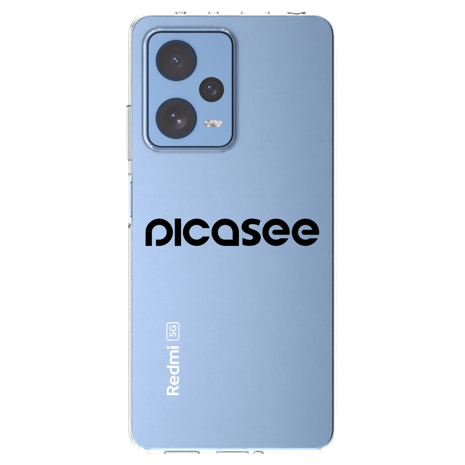 Picasee silikonový průhledný obal pro Xiaomi Redmi Note 12 Pro 5G - Picasee - new logo - black