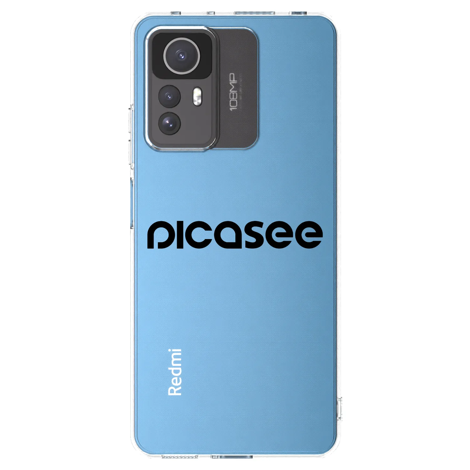 Picasee silikonový průhledný obal pro Xiaomi Redmi Note 12S - Picasee - new logo - black