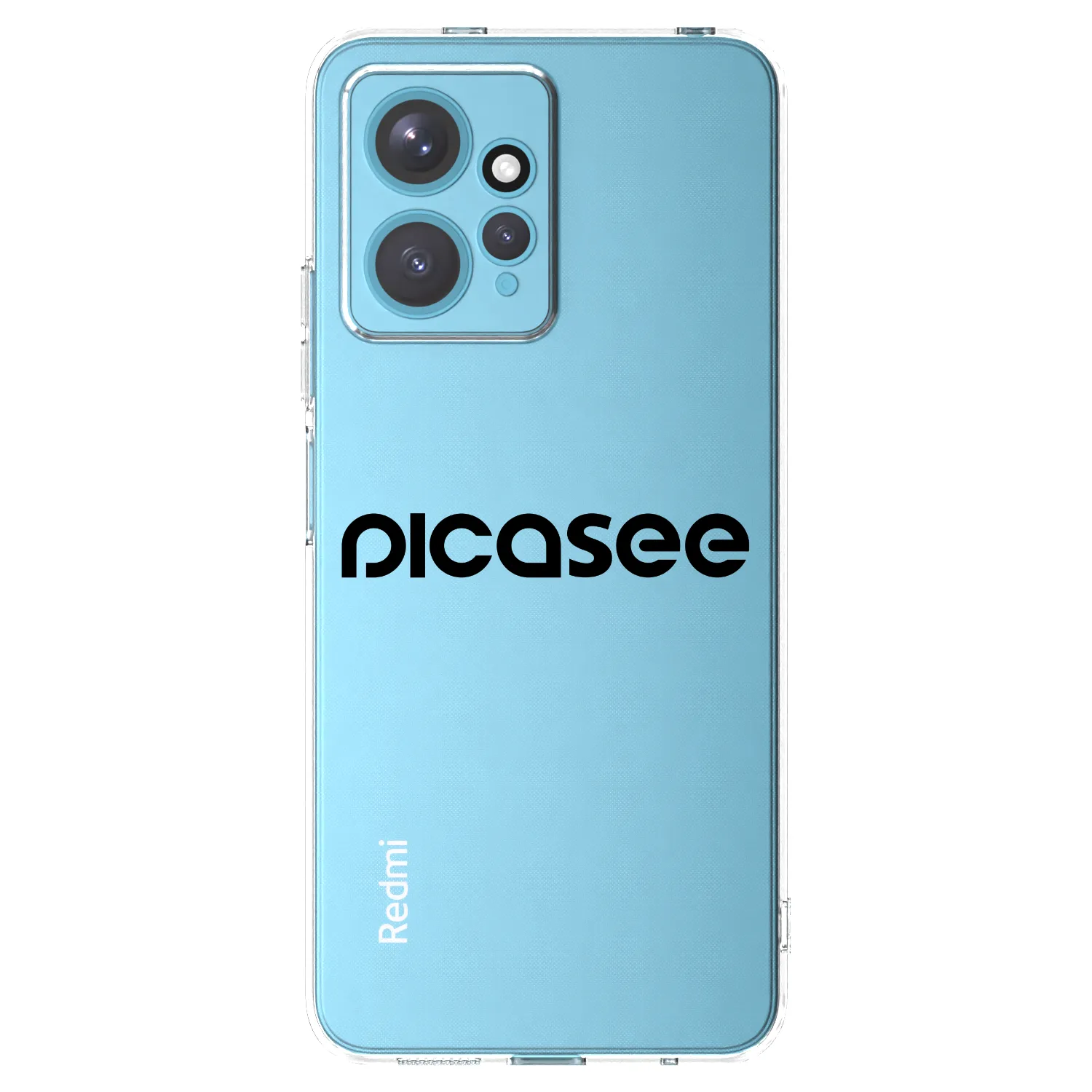 Picasee silikonový průhledný obal pro Xiaomi Redmi Note 12 4G - Picasee - new logo - black